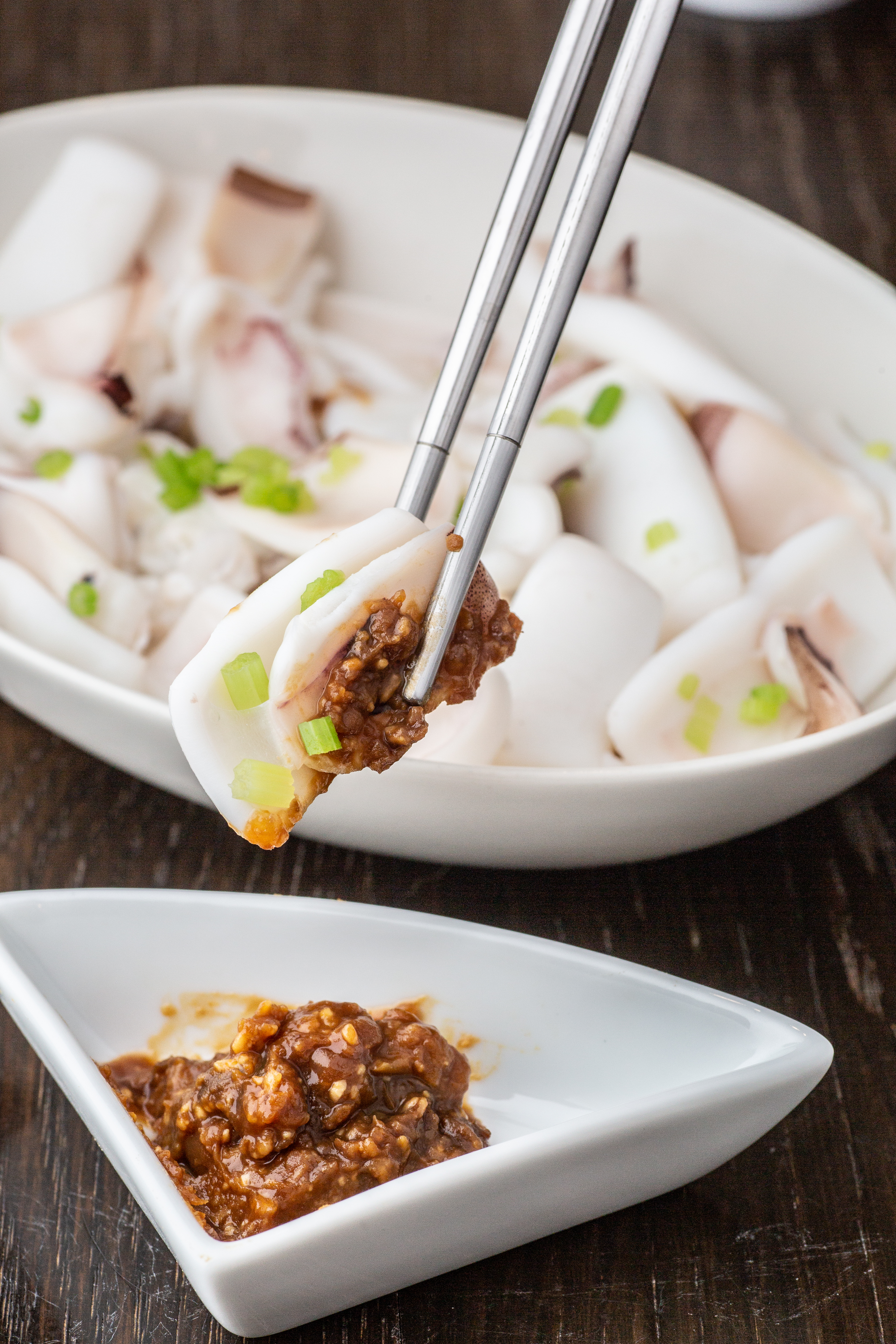 米麴豆腐乳當成蘸醬，是很亞洲氣味的醬料。