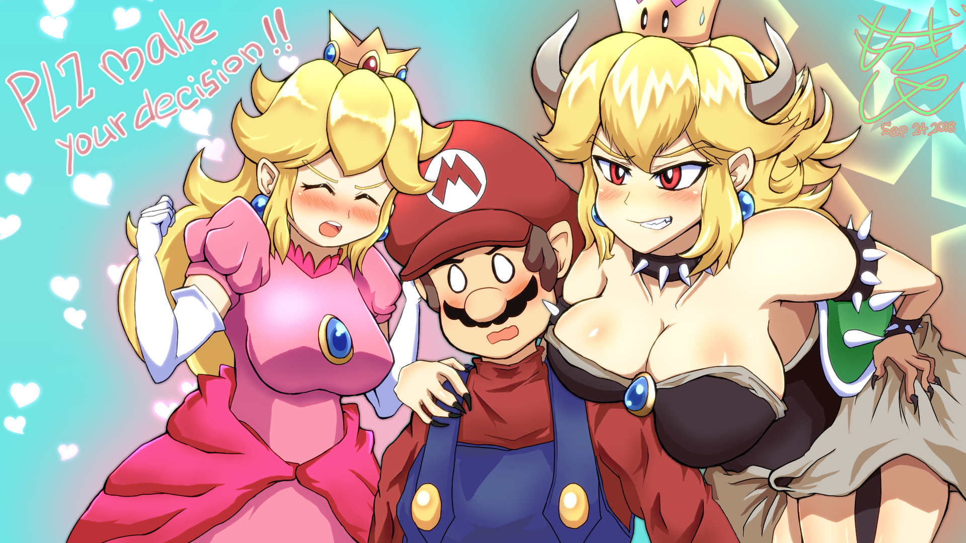 該選碧姬公主還是庫巴公主呢？（翻攝自twitter@@ShiyaMoegin）