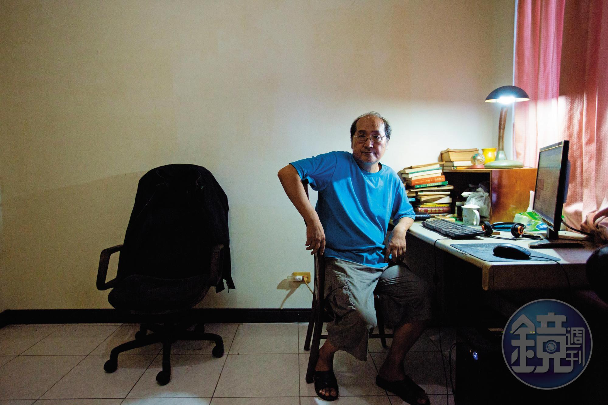 于一敏喜愛文學，曾以筆名風過阡陌，獲溫世仁武俠小說獎，目前沒工作的他，希望能靠為人寫自傳賺取生活費。