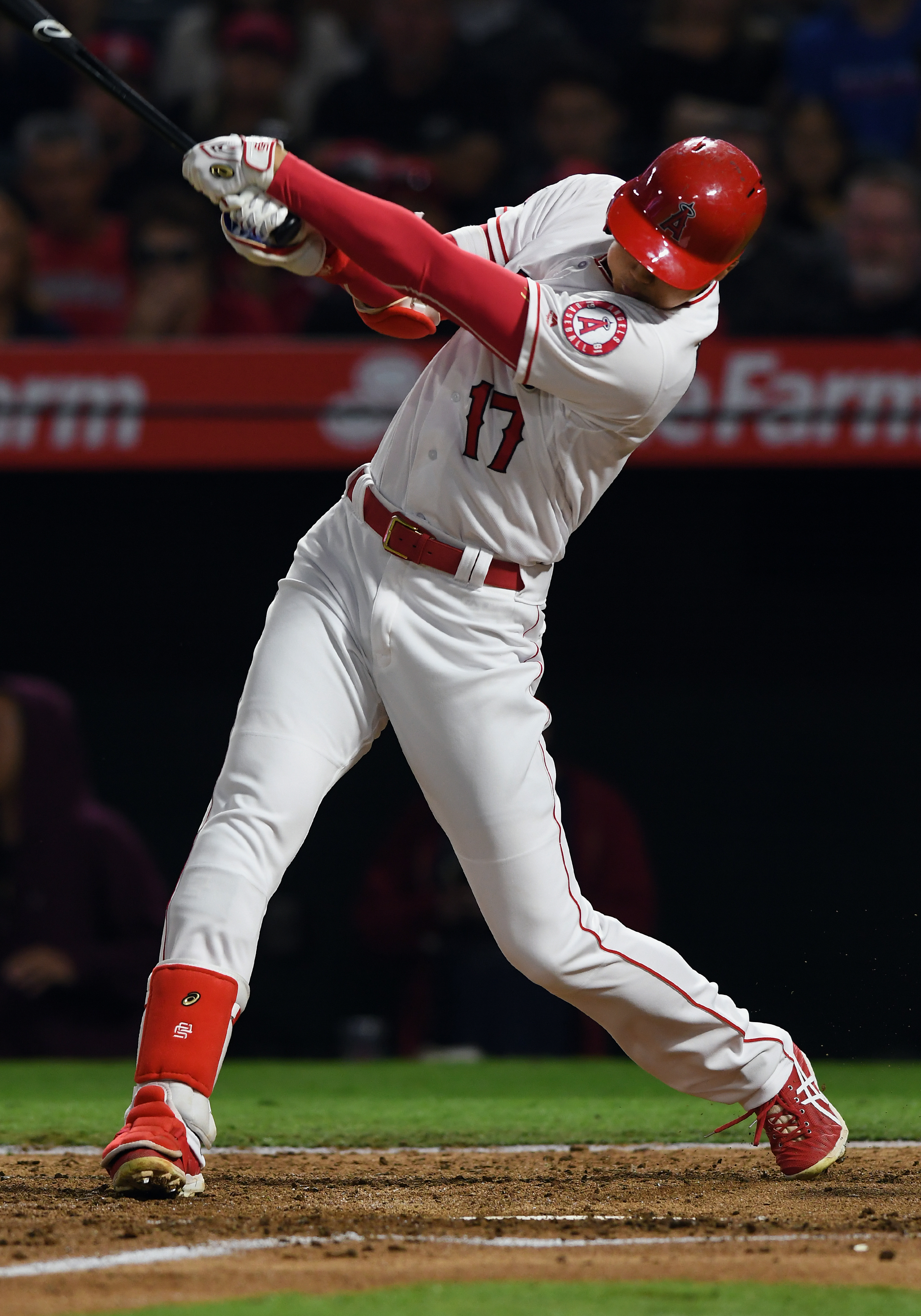 大谷翔平本季已累積22支全壘打,加上此役追平安打,讓他打擊率上升至0.283。(東方IC)