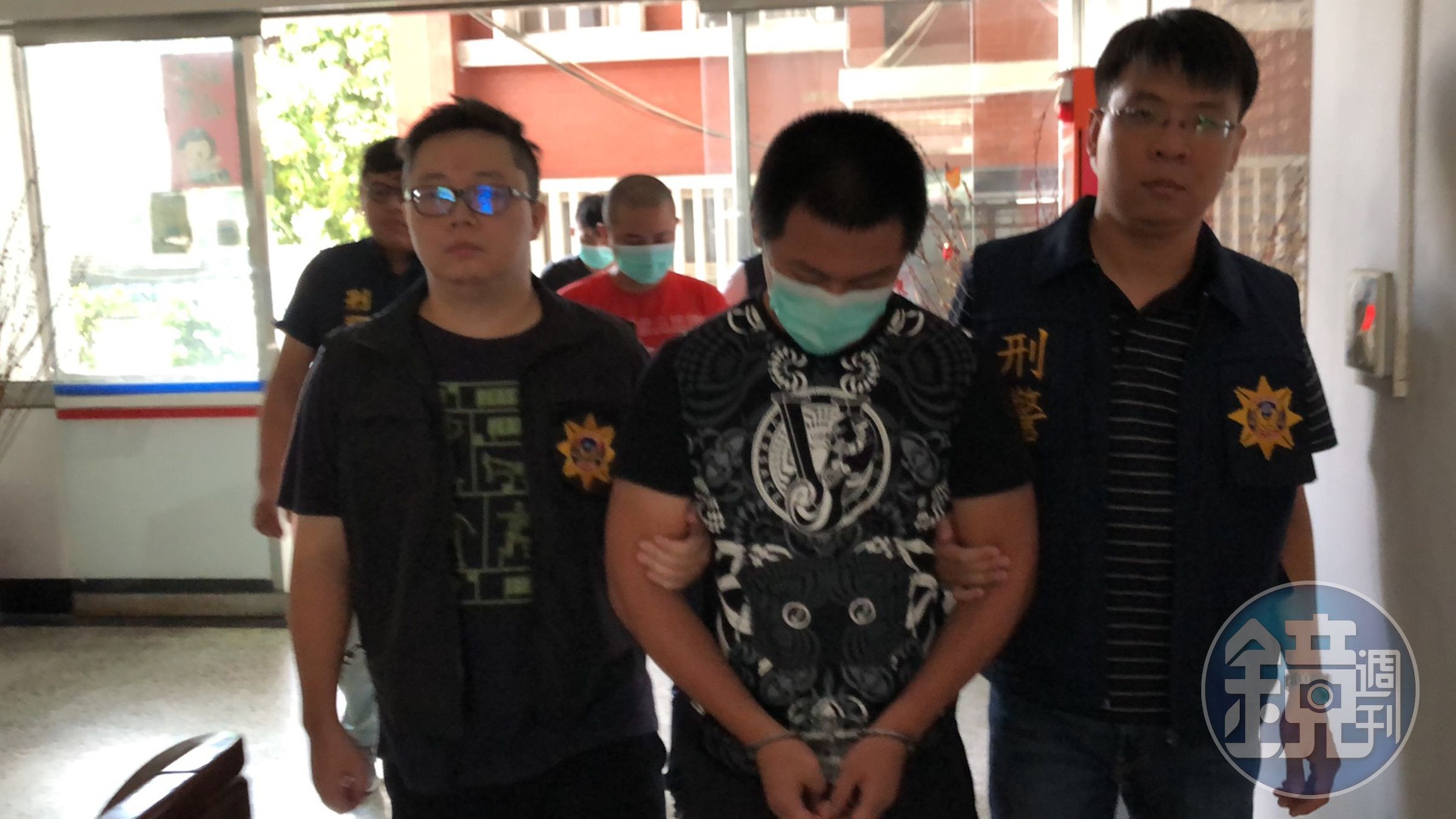 高雄暴力集團的葉嫌遭警方逮捕。（刑事局提供）