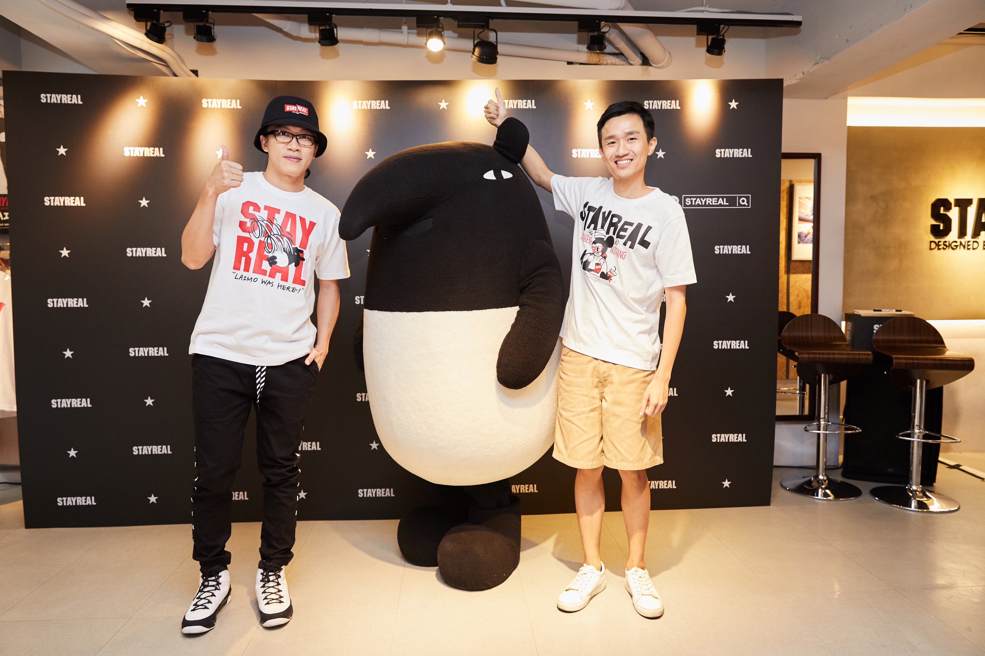 五月天阿信與不二良合作的潮牌STAYREAL，與LAIMO來貘推出跨界聯名系列。（華研提供）