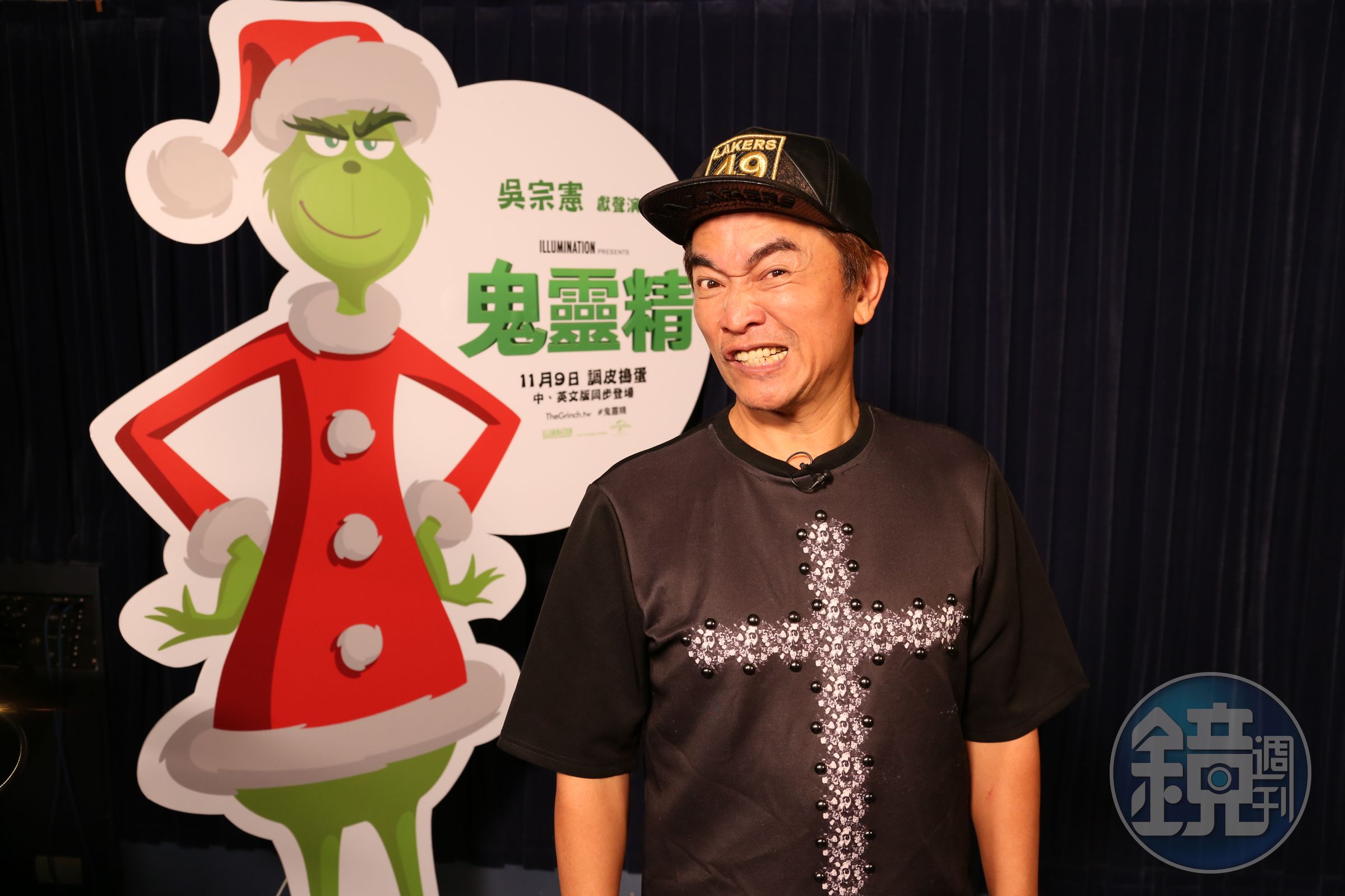 綜藝天王吳宗憲相隔10年終於再度開口替動畫片配音，《鬼靈精》飾演憤世嫉俗、討厭熱鬧的主角。（UIP提供）
