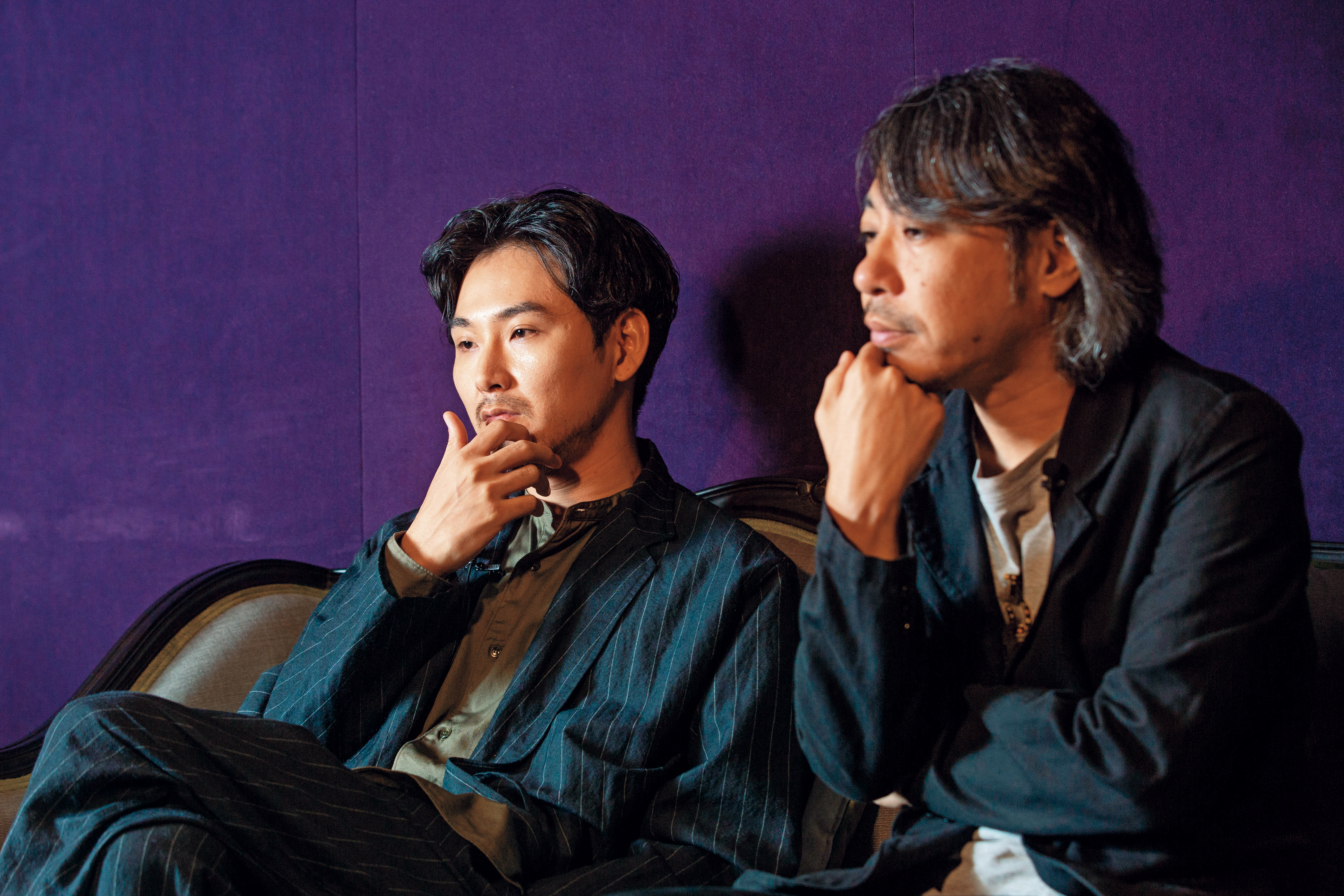 導演豐田利晃（右）看著松田龍平從結婚、生子再到離婚，導演說：「他都沒有變。」