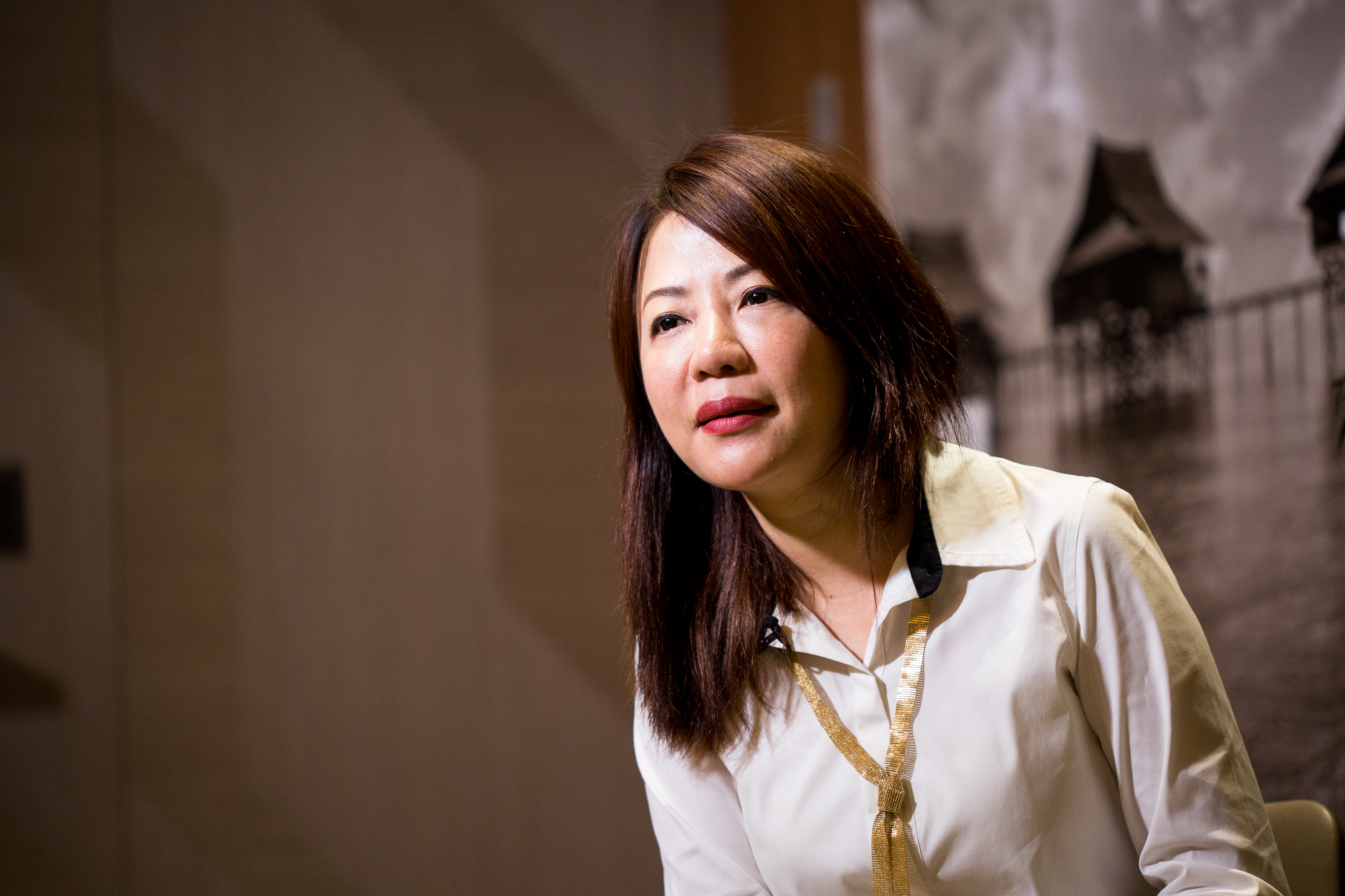 張雅琍分享轉型的心路歷程，過程中她忍不住紅了眼眶。