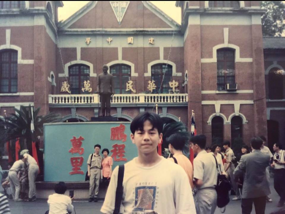 建中畢業的張心望從小成績好，不過他直言自己是填鴨教育訓練出來、很會考試而已。（張心望提供）
