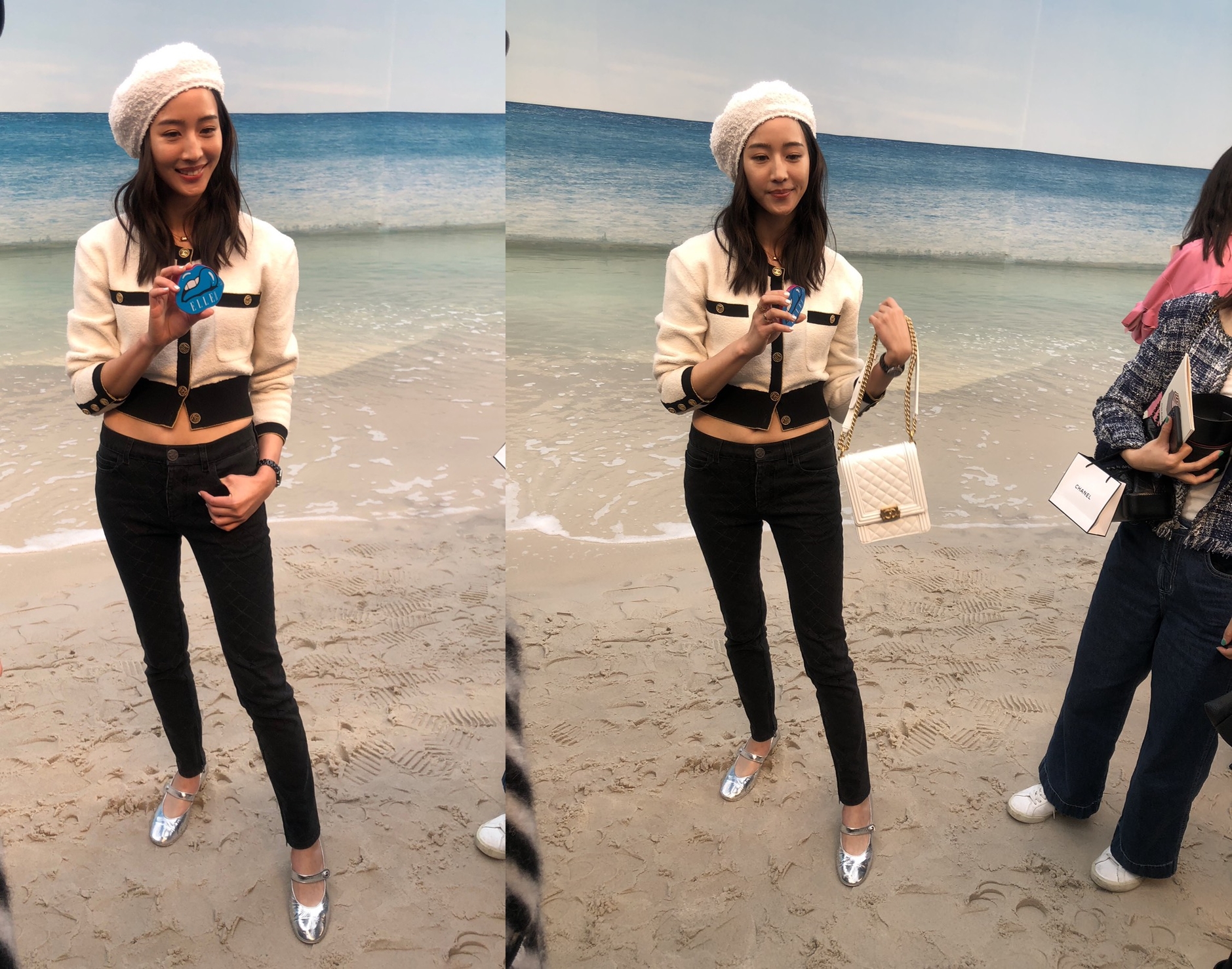 張鈞甯臉臭面對粉絲合影要求，令來自台灣的貴賓們感到難過。（讀者提供）