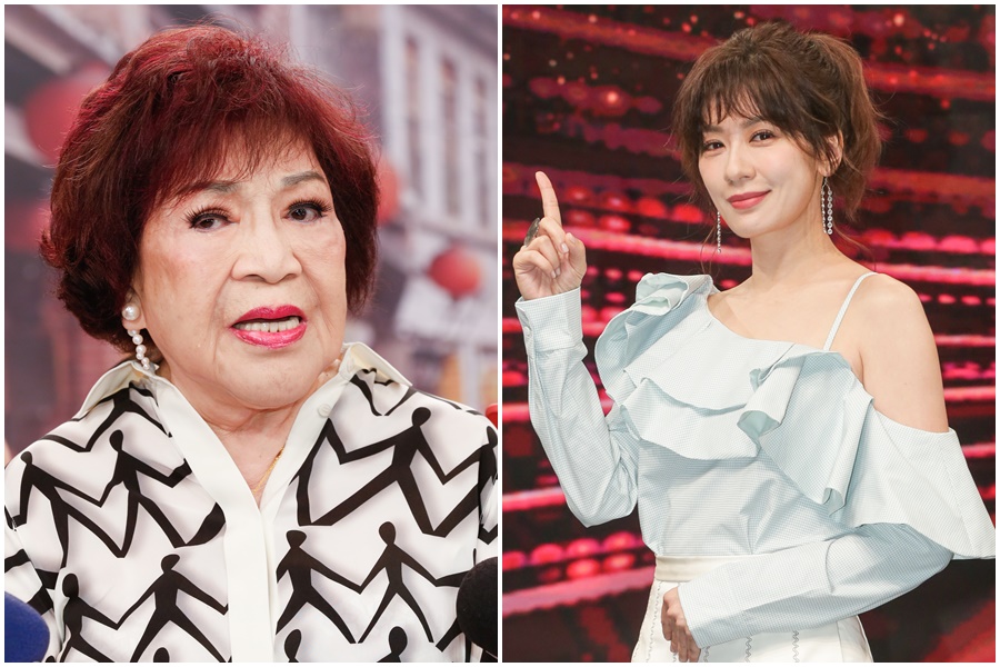 賈靜雯（右圖）因無法參加周遊婚禮挨轟「不會做人」。