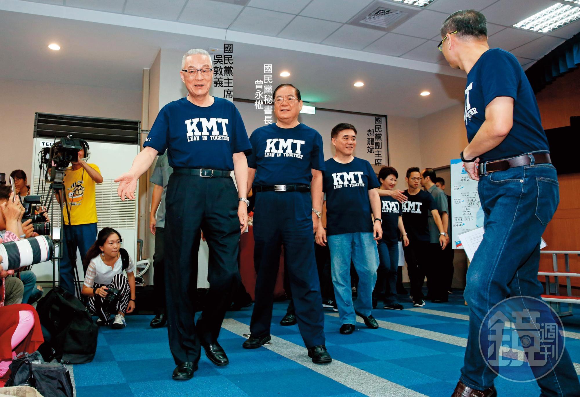 張善政全台輔選，與志在2020大位的國民黨黨主席吳敦義互別苗頭。