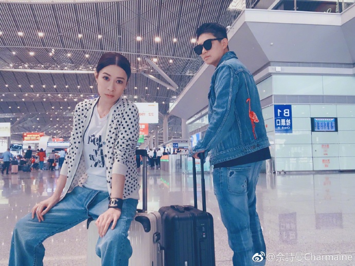 因演出《延禧攻略》「嫻妃」翻紅的港星佘詩曼，被爆戀上女經紀人。（翻攝自佘詩曼微博）