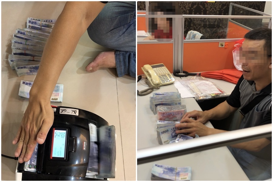 警方查獲負責幫忙詐騙集團地下匯兌的岳姓女嫌犯，並查扣鉅額贓款。（刑事局提供）