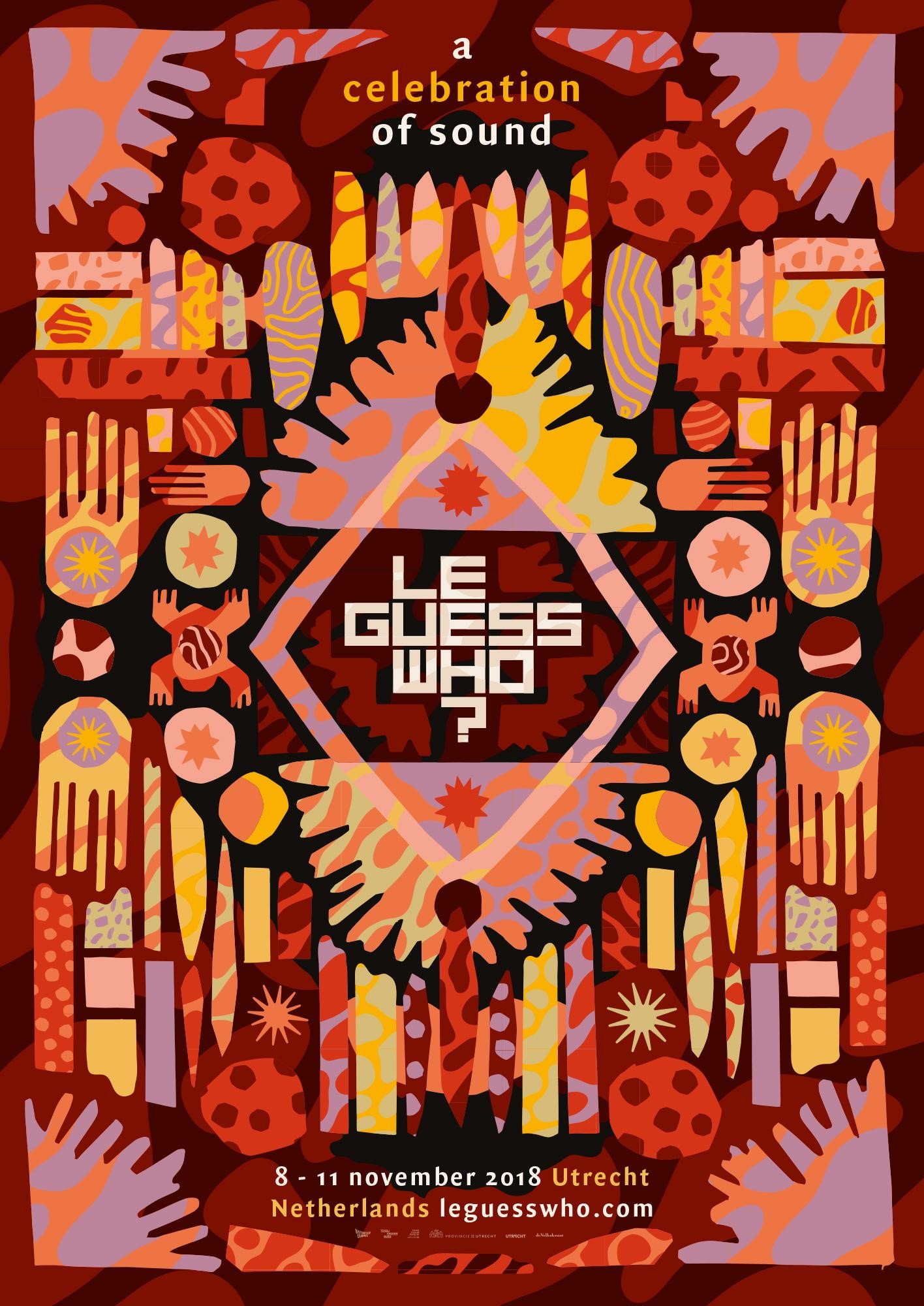 一年一度的 Le Guess Who？音樂節將於11月8日登場，今年的海報顏色鮮艷繽紛。（翻攝自 Le Guess Who？官網）
