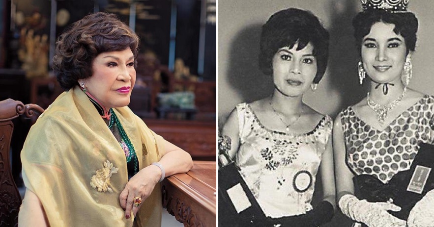 周遊（左）年輕時是個美人，當時她和白蘭（右）分別獲得金鼎獎肯定。（翻攝自台灣女人網站）