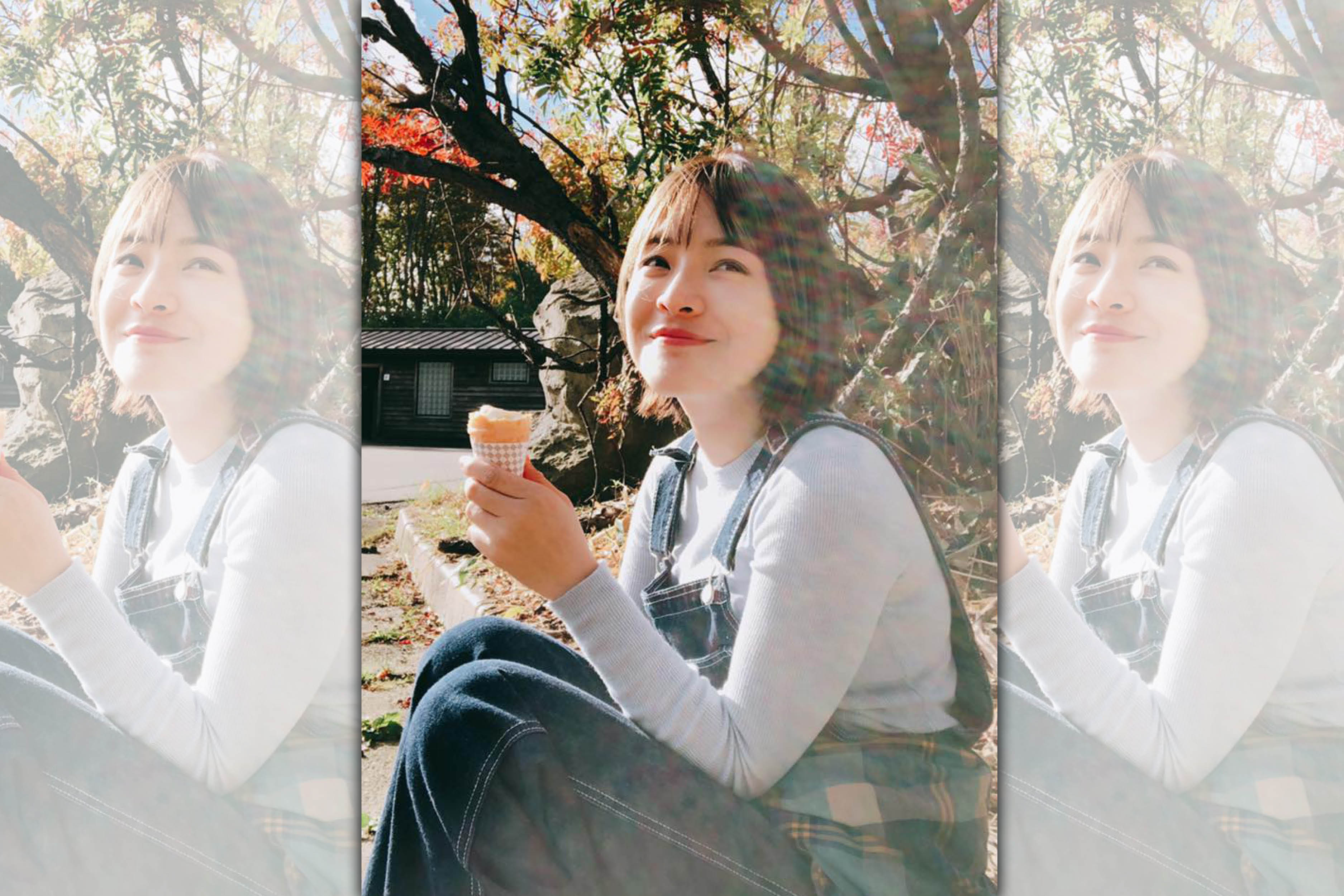 陳沂人在日本賞楓，但不忘看私訊過濾精主報名人選。（翻攝自陳沂臉書）