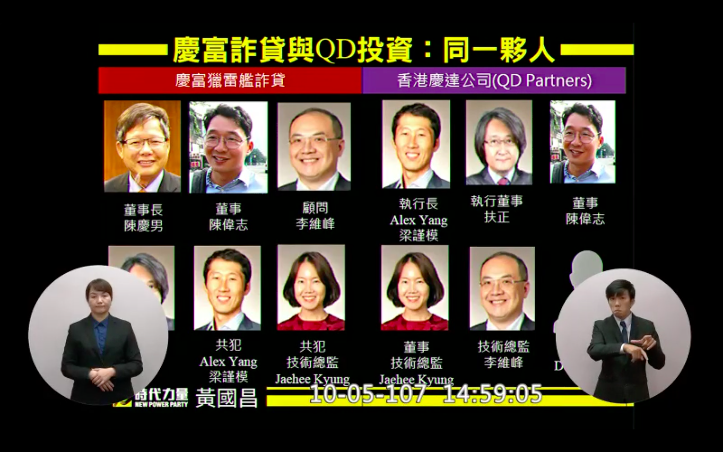 黃國昌在立法院總質詢時要求賴揆追究國發會、經濟部責任。（翻攝自立法院IVOD）