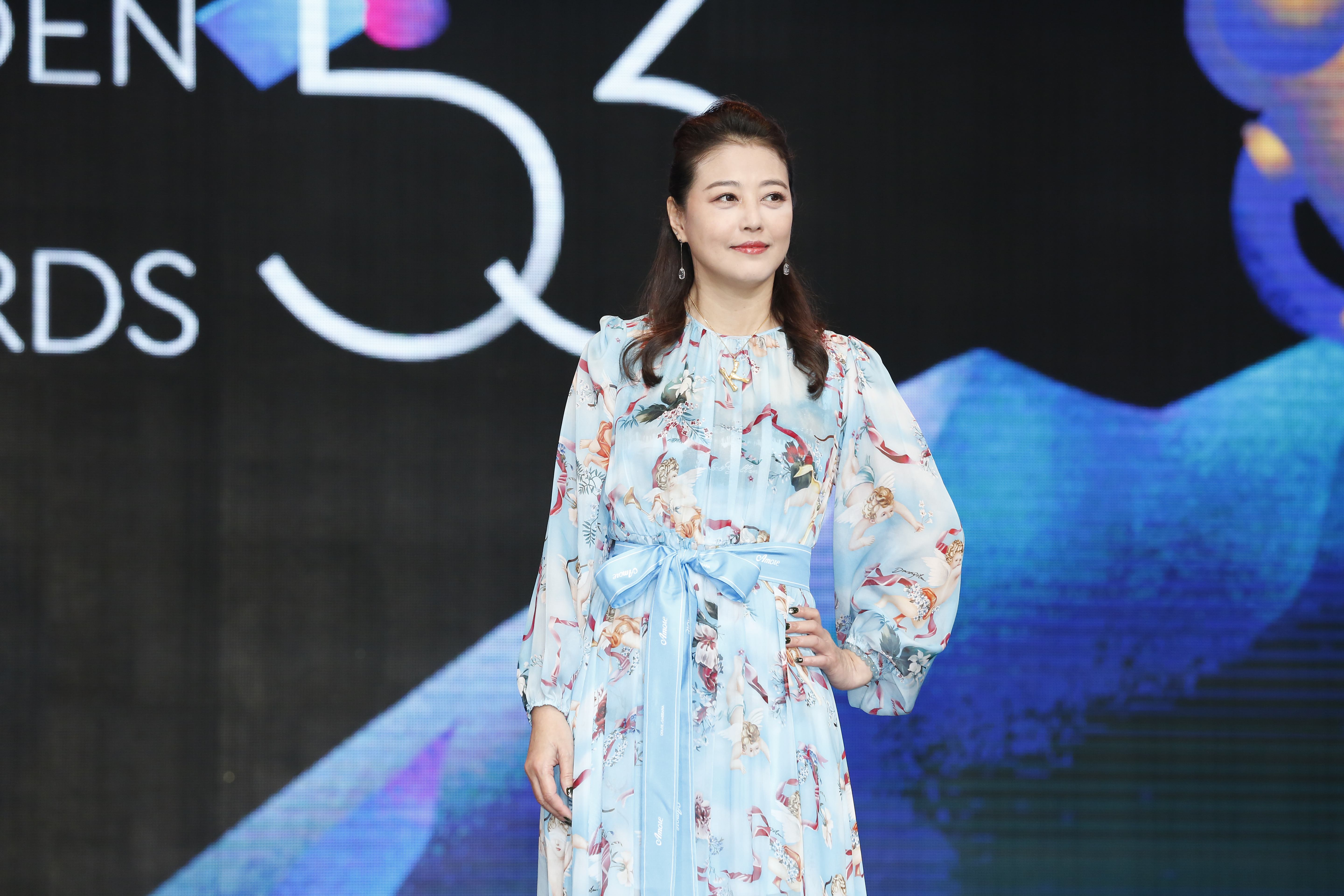 周海媚來台出席明天的金鐘獎頒獎典禮。