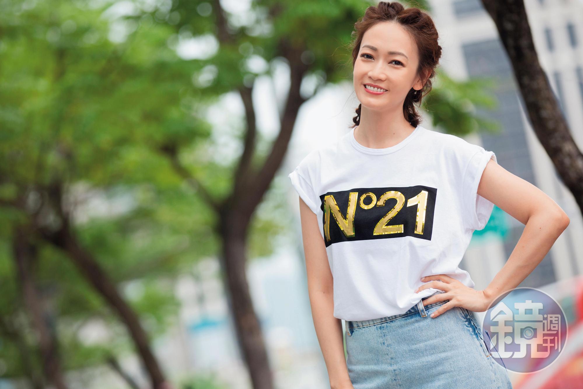 外型亮麗的潘慧如，笑稱自己擁有老靈魂，理財超保守。
