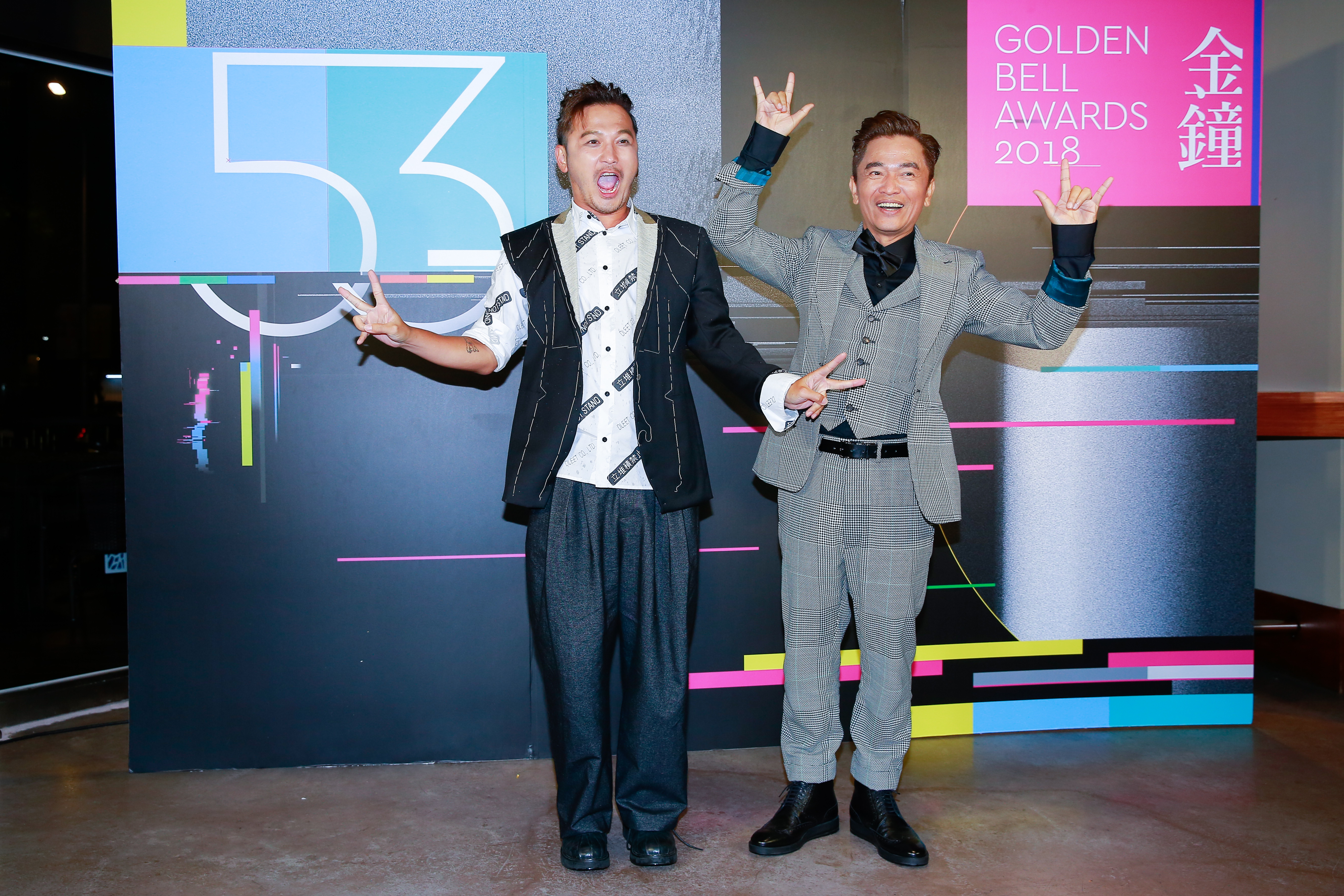 吳宗憲和KID昨晚以《綜藝玩很大》連莊益智及實境節目主持人獎，在慶功宴上開心分享得獎心情。