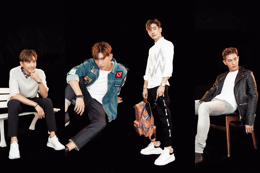 從優秀演員跨界到歌唱,男星張立昂表示自己是在出道後才開始學習穿搭,現在穿衣風格已不像過去一樣單一。