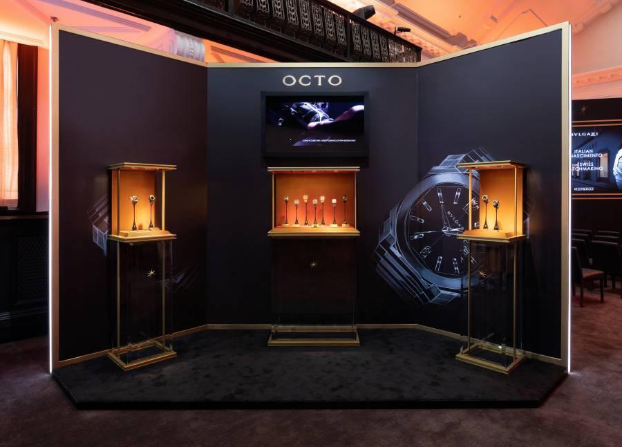 錶展現場展出完整的Octo男錶系列，此系列的精神概念在於為當代男士，設計出屬於這一個世代的代表性腕錶。