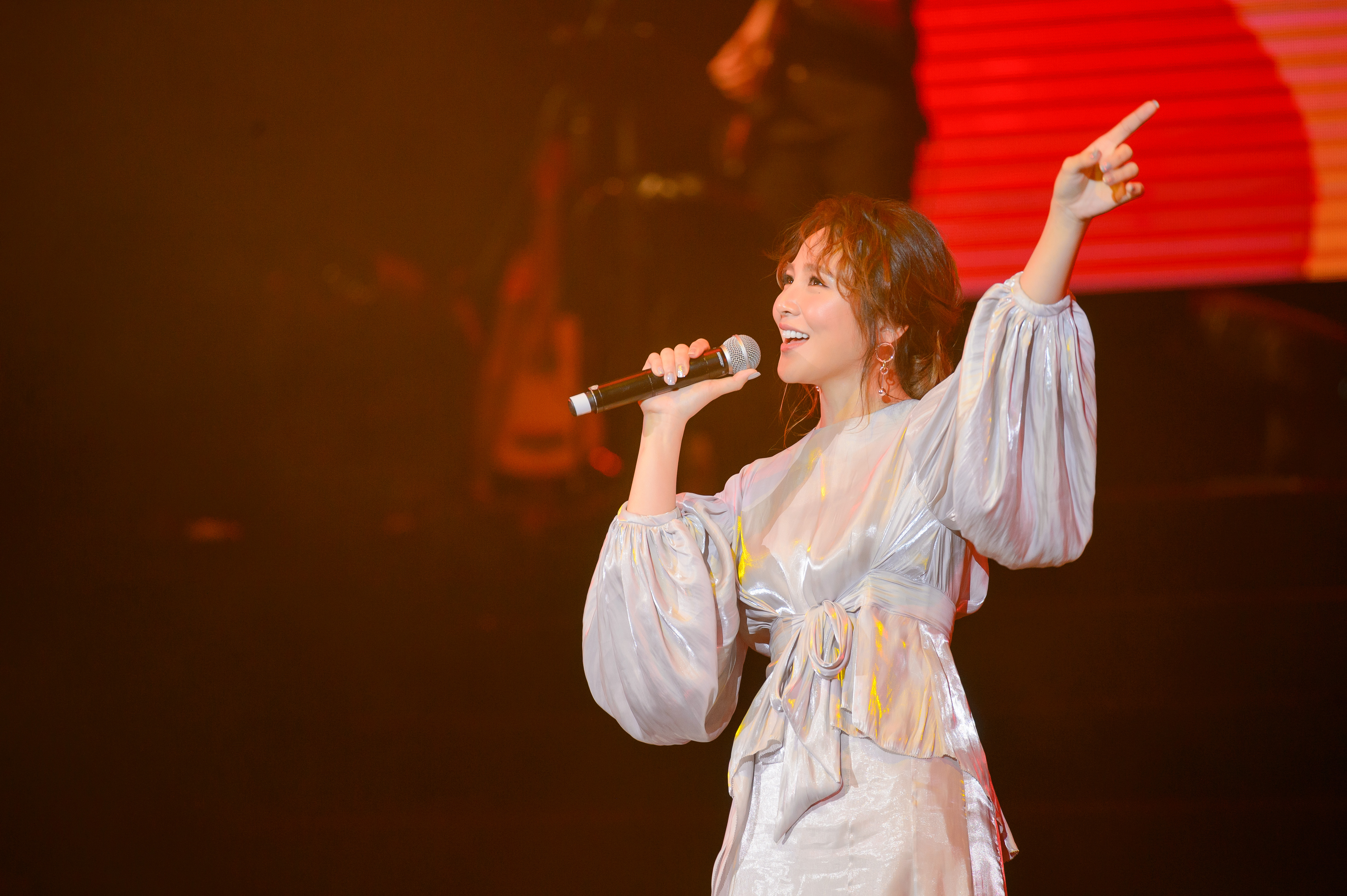 梁文音在澳門舉辦《副駕駛座的風景》演唱會，出道10年累積不少經典歌曲。（澳門星娛樂∕讚娛樂提供）