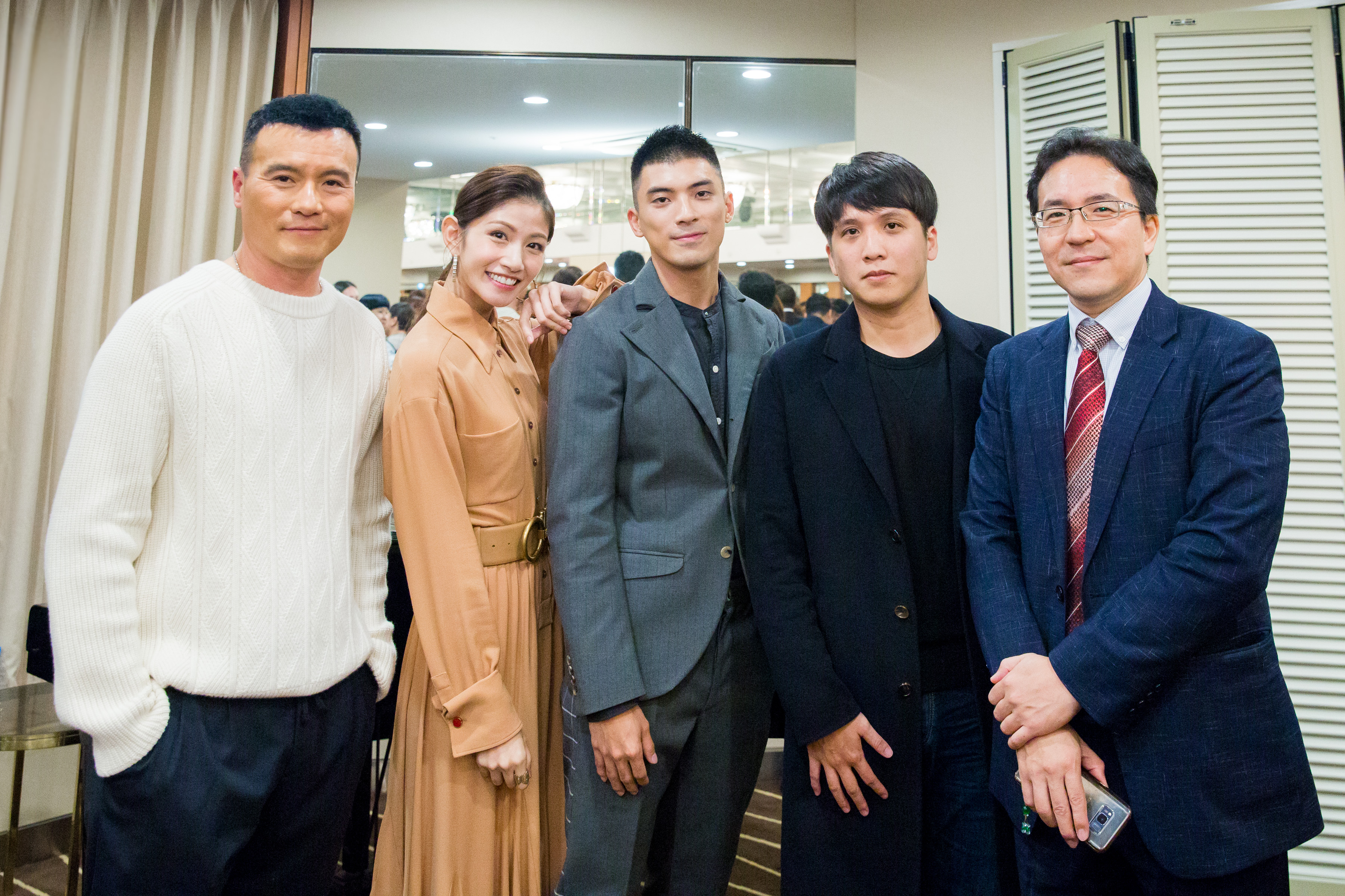 電影《狂徒》日前出席釜山影展台灣之夜，映後獲得韓國觀眾熱烈迴響。（貴金影業提供）