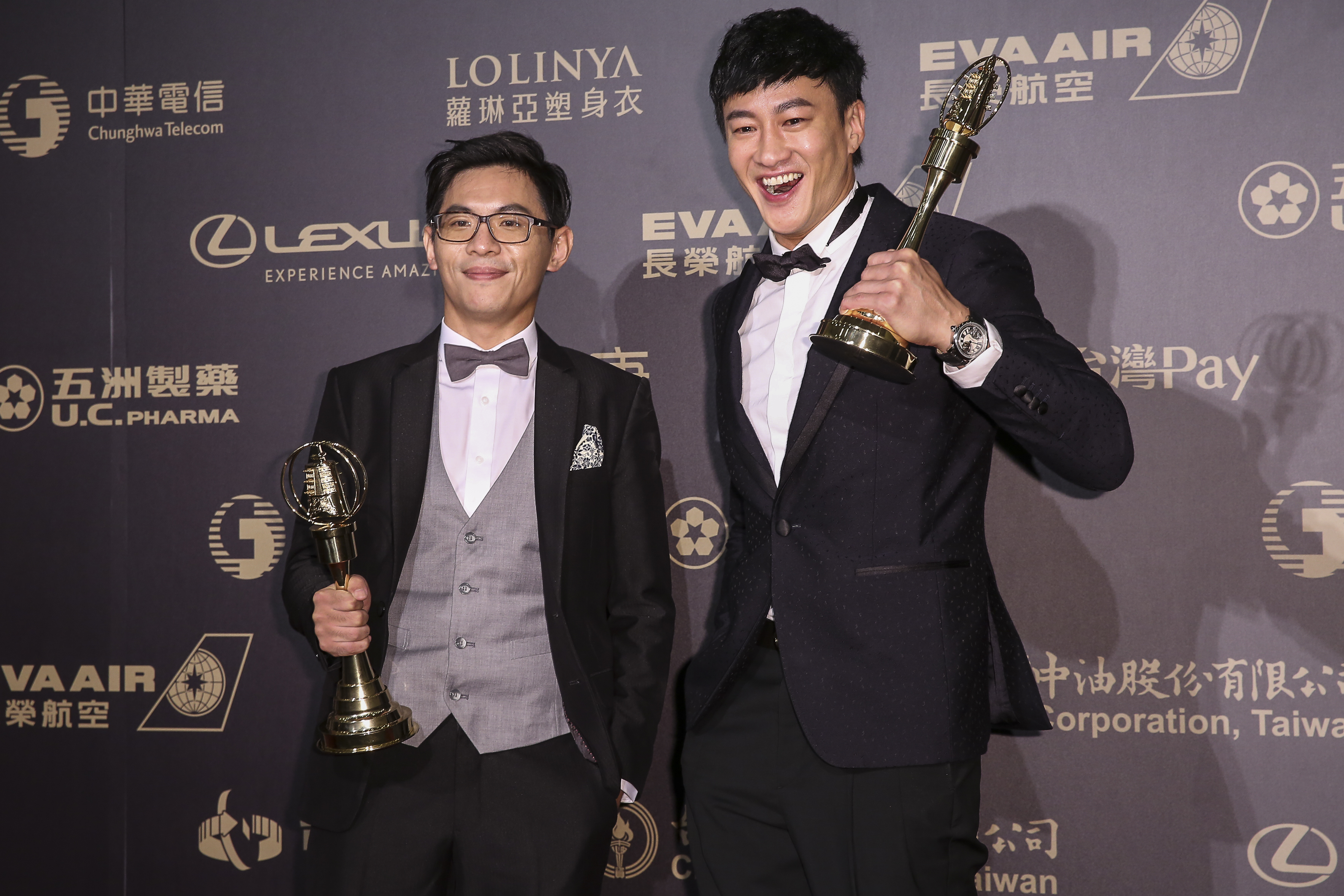 《翻牆的記憶》讓何潤東(右)、姜瑞智贏得戲劇節目導演獎。