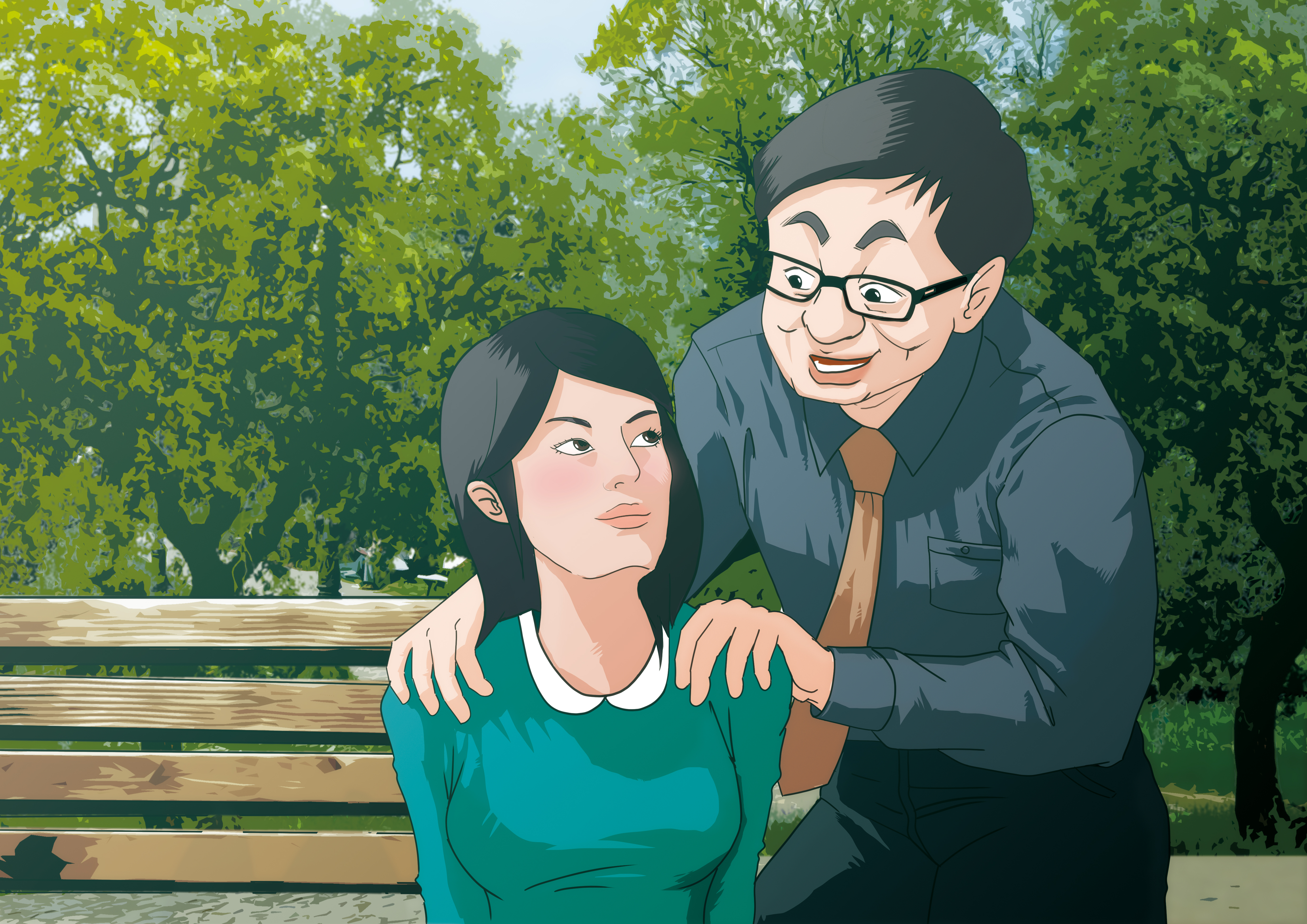 王男帶女生前往偏僻地方，藉故按摩等理由進行騷擾。