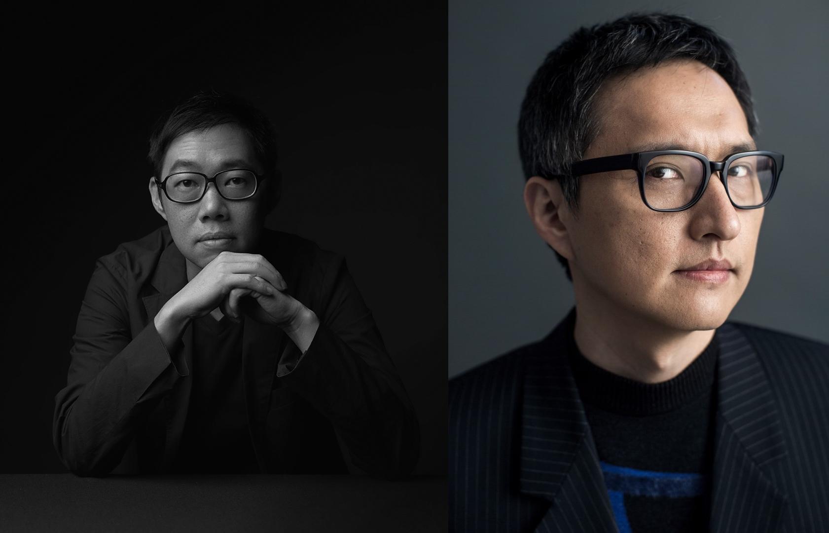 導演林書宇（左）、編劇張家魯（右）將會擔任編劇顧問，為提案針砭把脈。（金馬執委會提供）