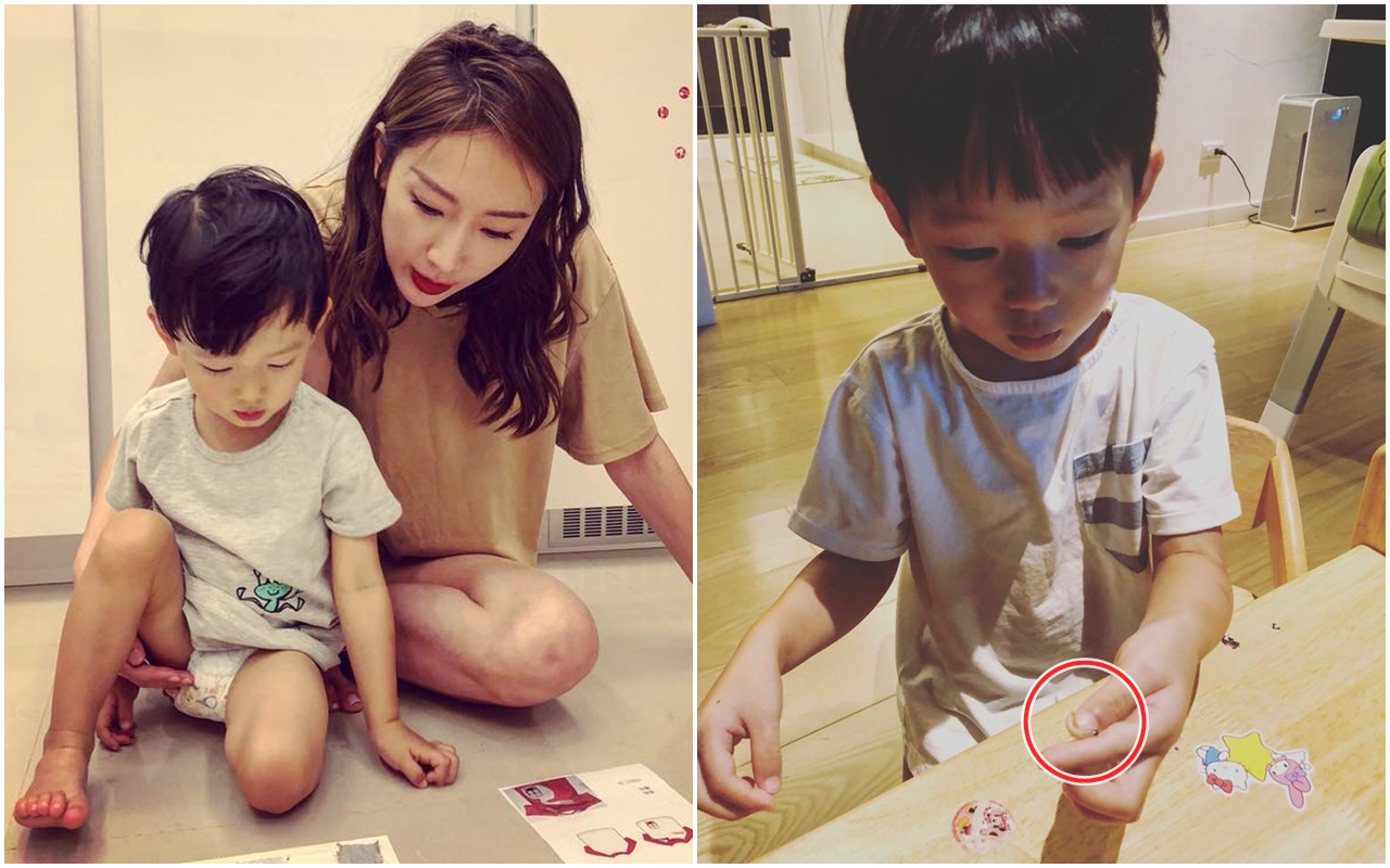 宣布兒子Max收養了新寵物「菜蟲」，沒想到隋棠並沒因此感到崩潰，甚至以平常心看待。（翻攝自隋棠臉書）