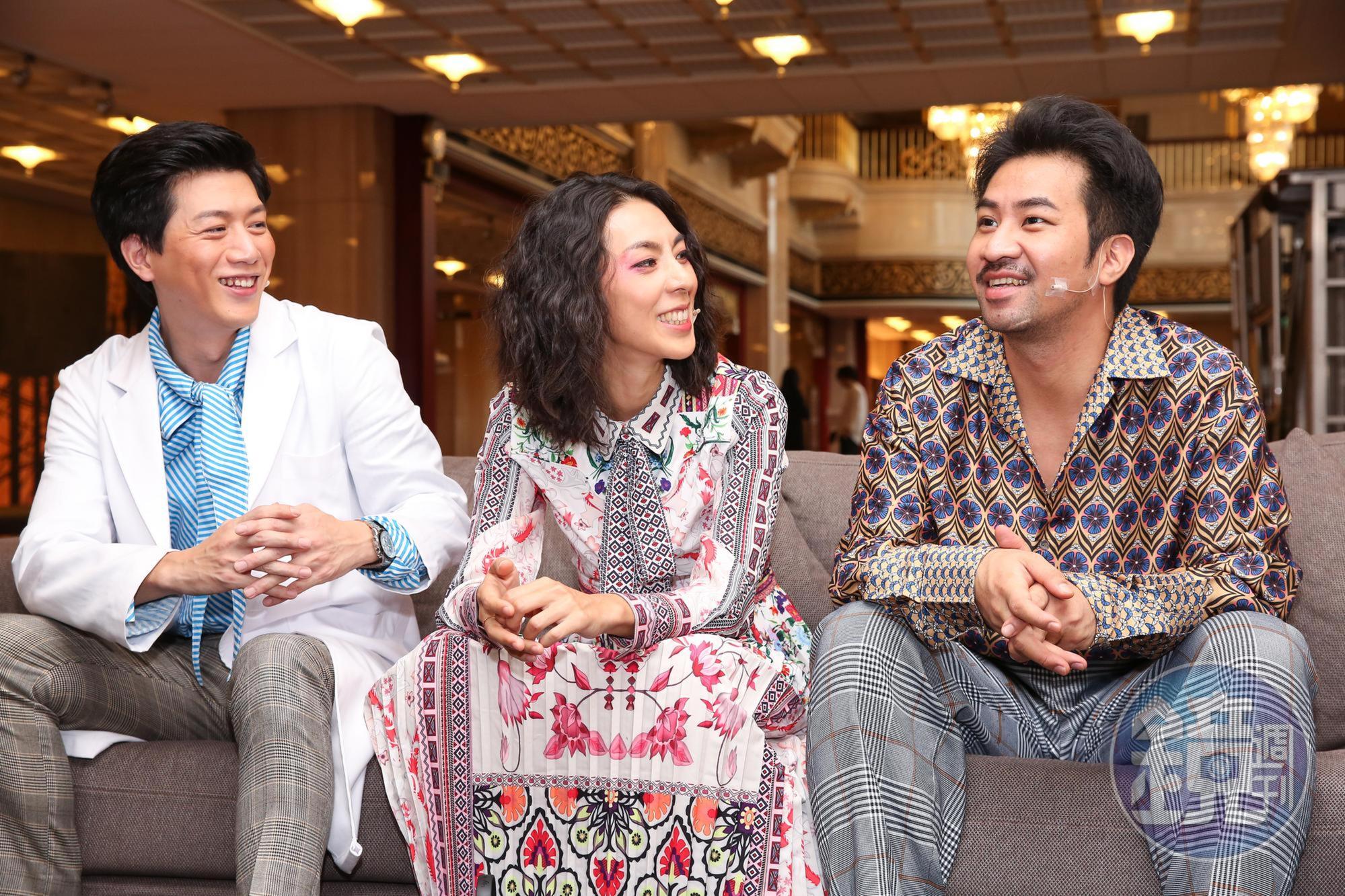 莫子儀(左起)、林辰唏和黃健瑋演出舞台劇《神農氏》,本週五起在國家戲劇院登場。