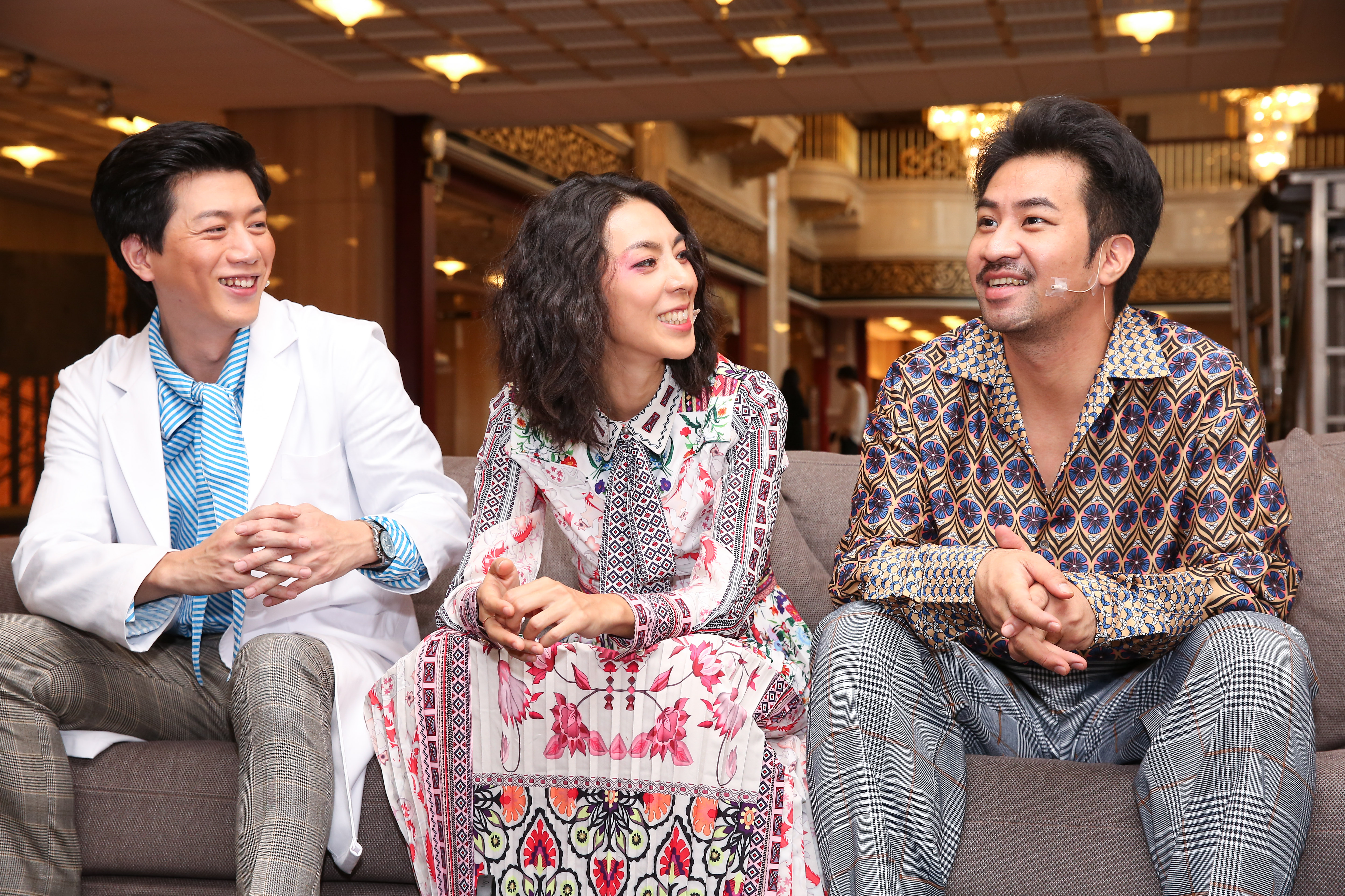 莫子儀（左起）、林辰唏和黃健瑋演出舞台劇《神農氏》，本週五起在國家戲劇院登場。