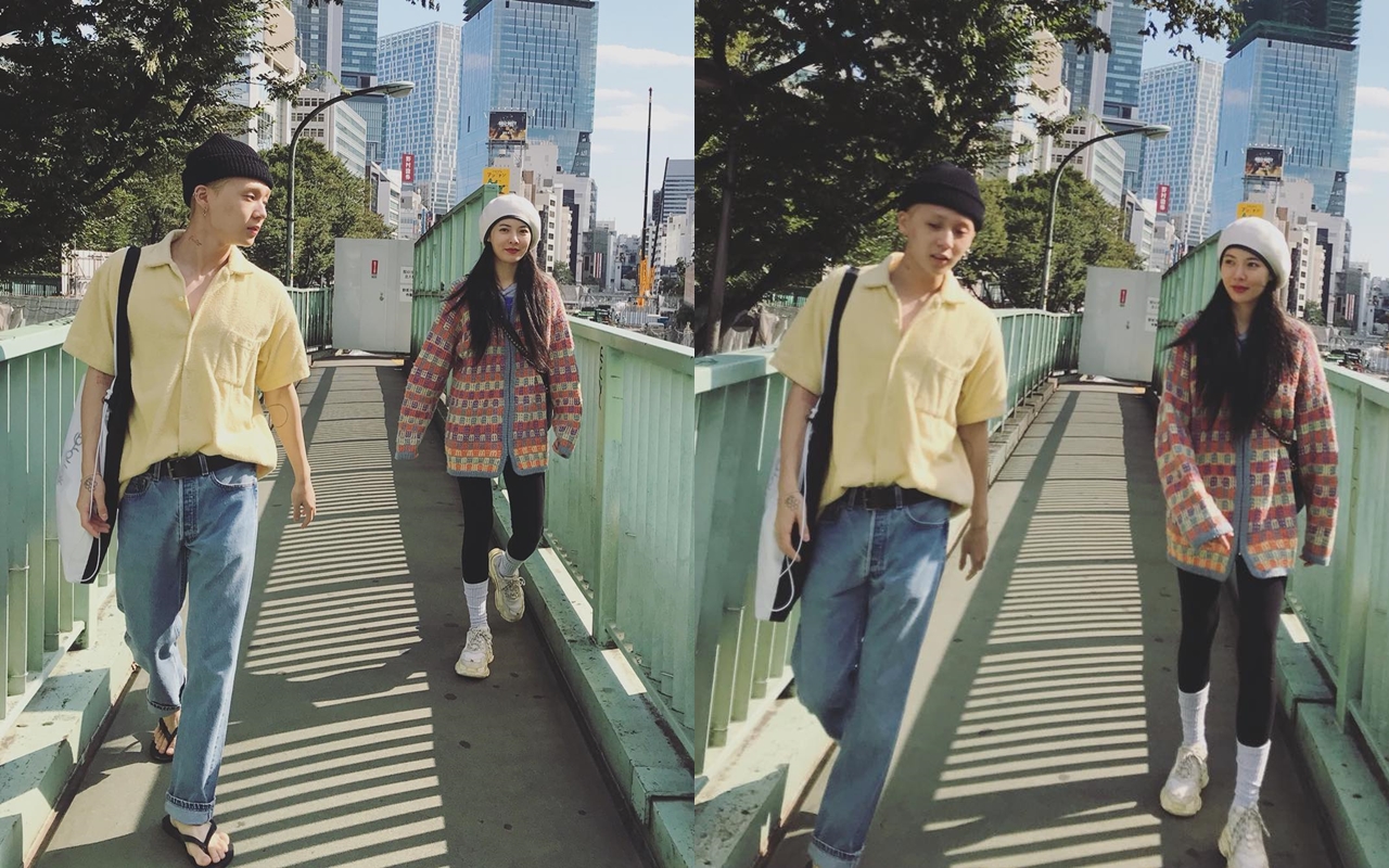 泫雅8月爆出與師弟E'Dawn熱戀，她大方認愛後卻慘遭經紀公司除名。（翻攝自泫雅IG）