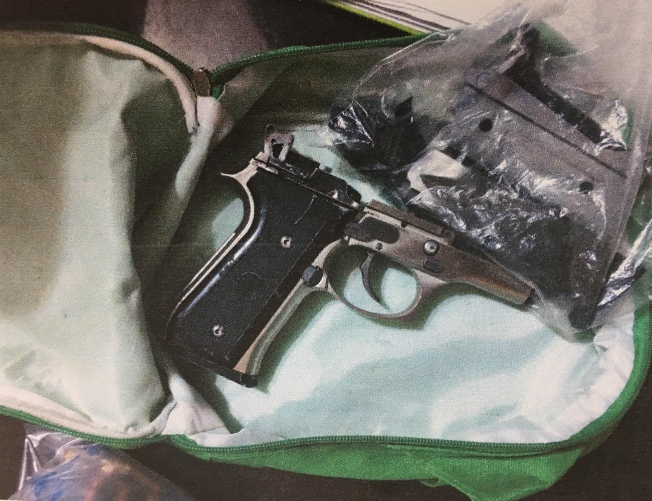 撞死清大奇才的胡家瑞再次惹事，在住家試槍而被逮捕。（翻攝畫面）