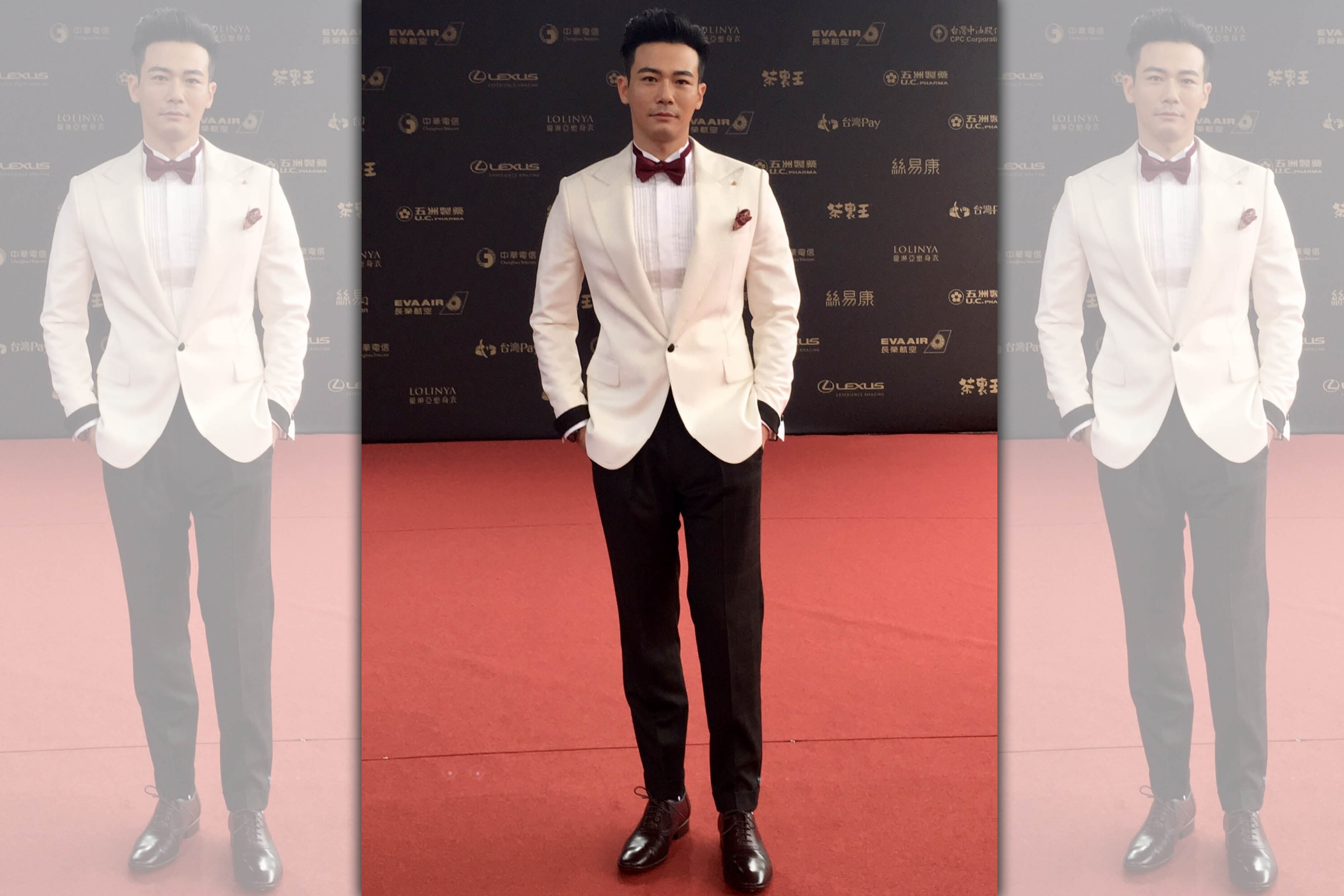 劉傑中主持今年金鐘獎紅毯，流利的口條讓他贏得「零負評主持人」美名。（艾迪昇提供）