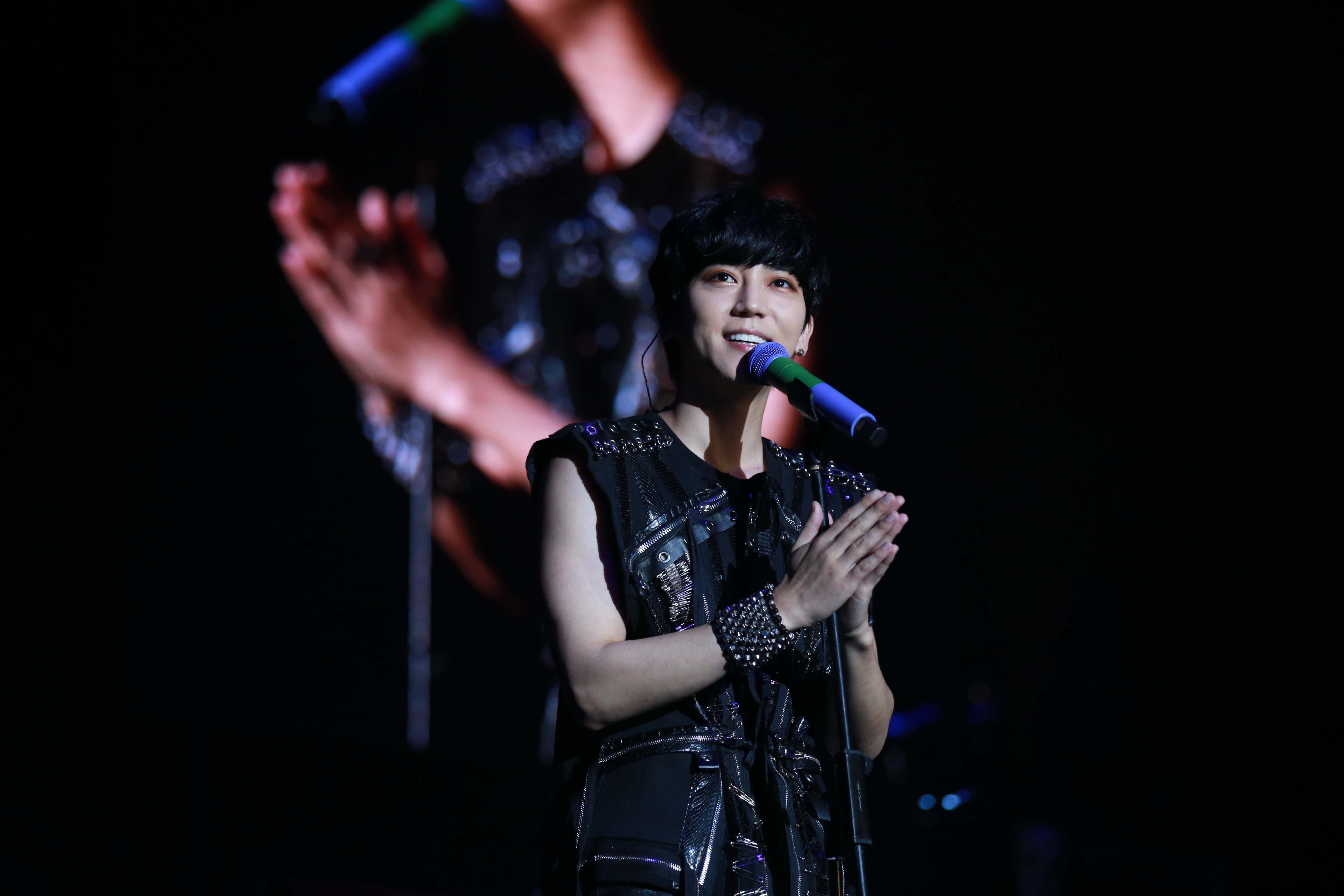 畢書盡香港開唱，上台前感冒近2週，深怕影響表現。（就是現場提供）