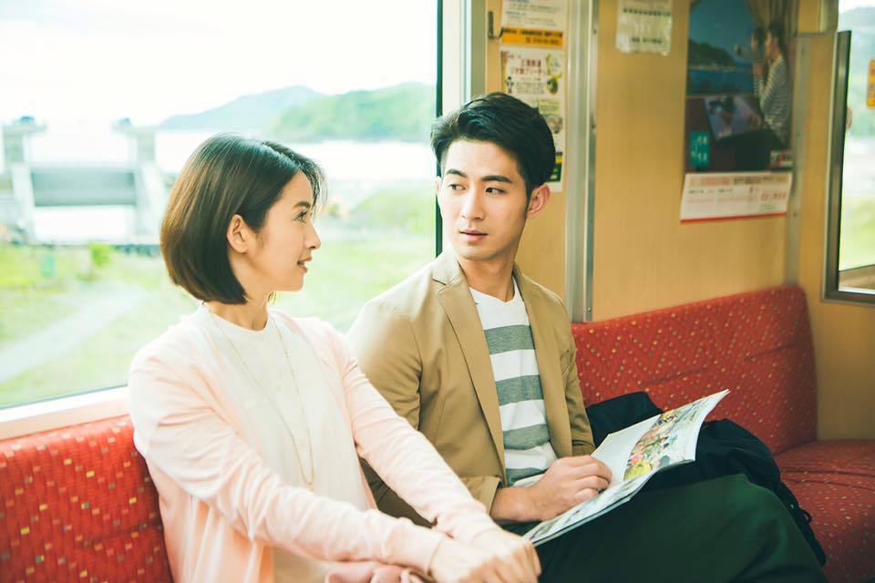 簡宏霖（右）是林依晨師弟，戲劇、活動也常常搭著林依晨一起出現。（翻攝自簡宏霖臉書）