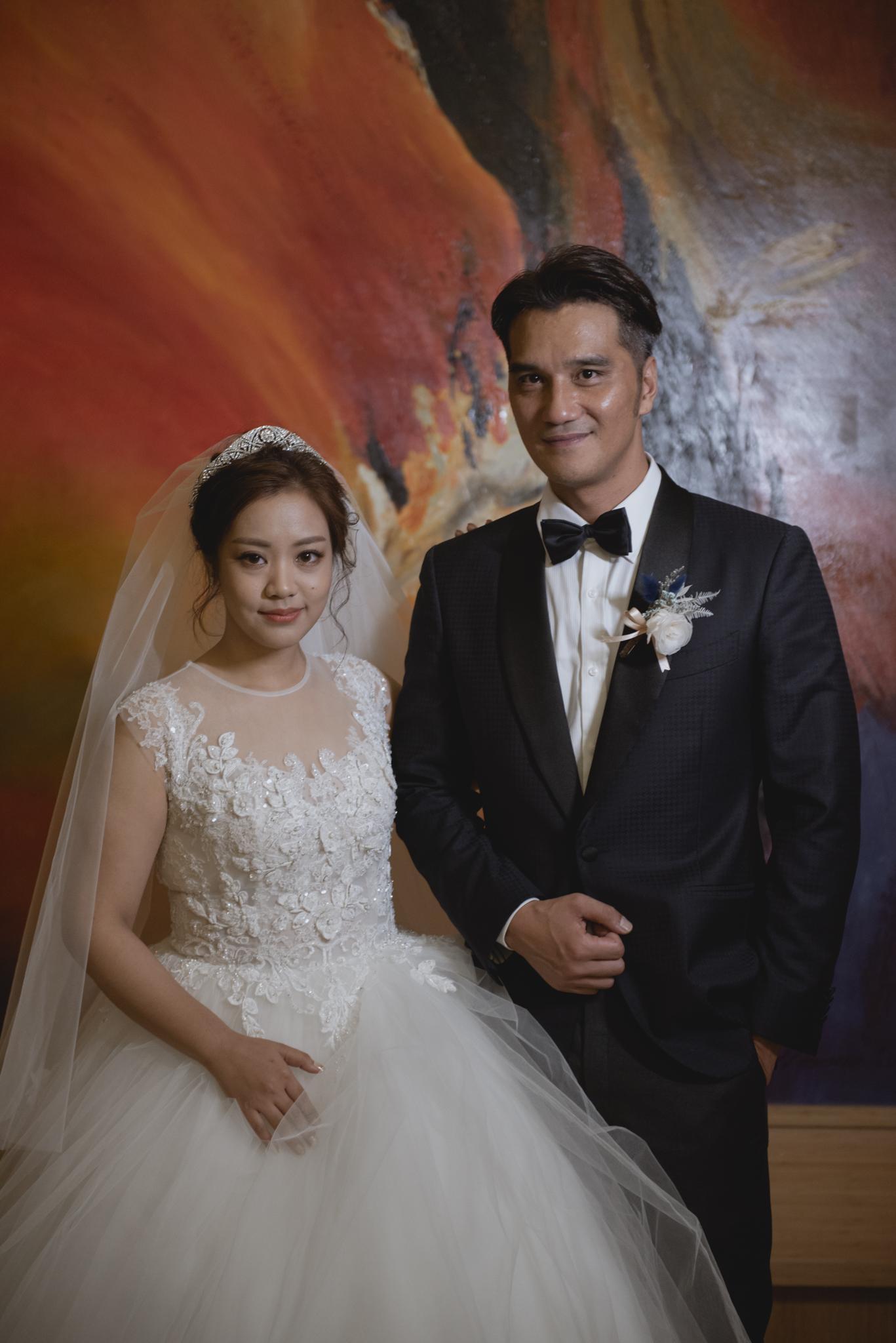 馬志翔和盧悦婷在花蓮美崙浸信會舉行婚禮。(影一提供)