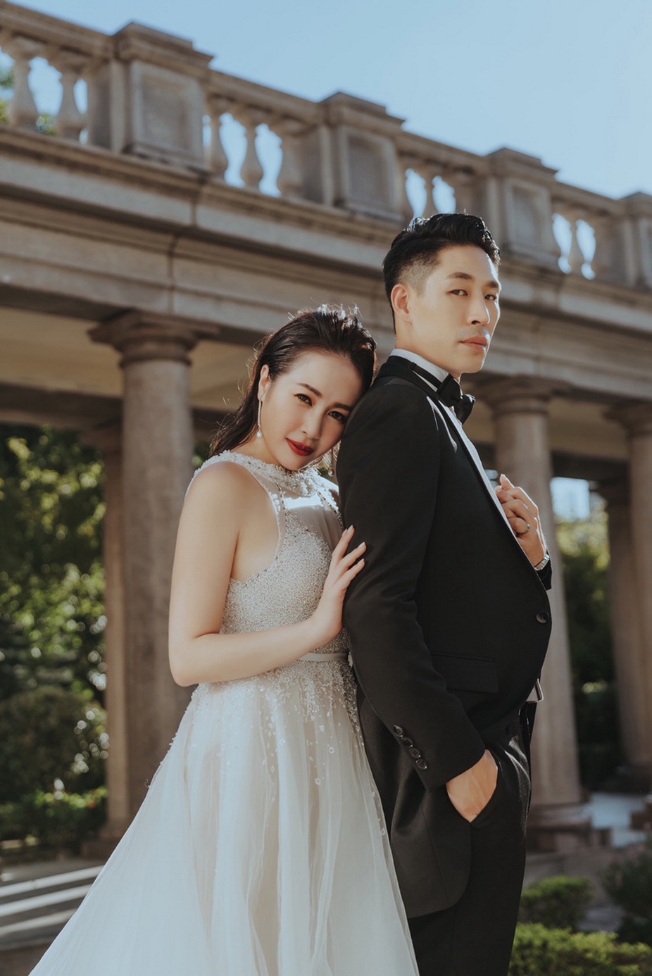 藍鈞天對於婚紗選擇，只要老婆Fiona喜歡，覺得好看最重要。（寶麗來國際娛樂提供）