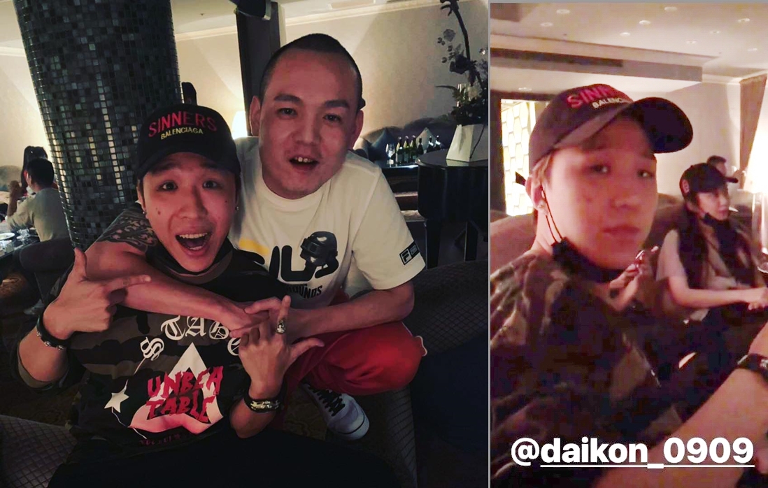 春風的生日趴，其實篠崎泫就跟大根在現場。（翻攝大根IG）