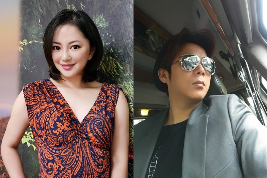 陳子強（右）鬆口考慮再婚，傅天穎（左）在臉書痛批「他瘋了嗎？」（翻攝自傅天穎、陳子強臉書）