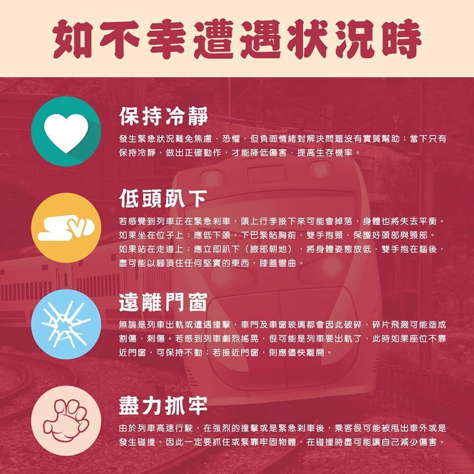 「TCPB局長室」叮嚀大家要有備無患，遇上關鍵時刻，才能救自己一命。（翻攝自TCPB局長室臉書）