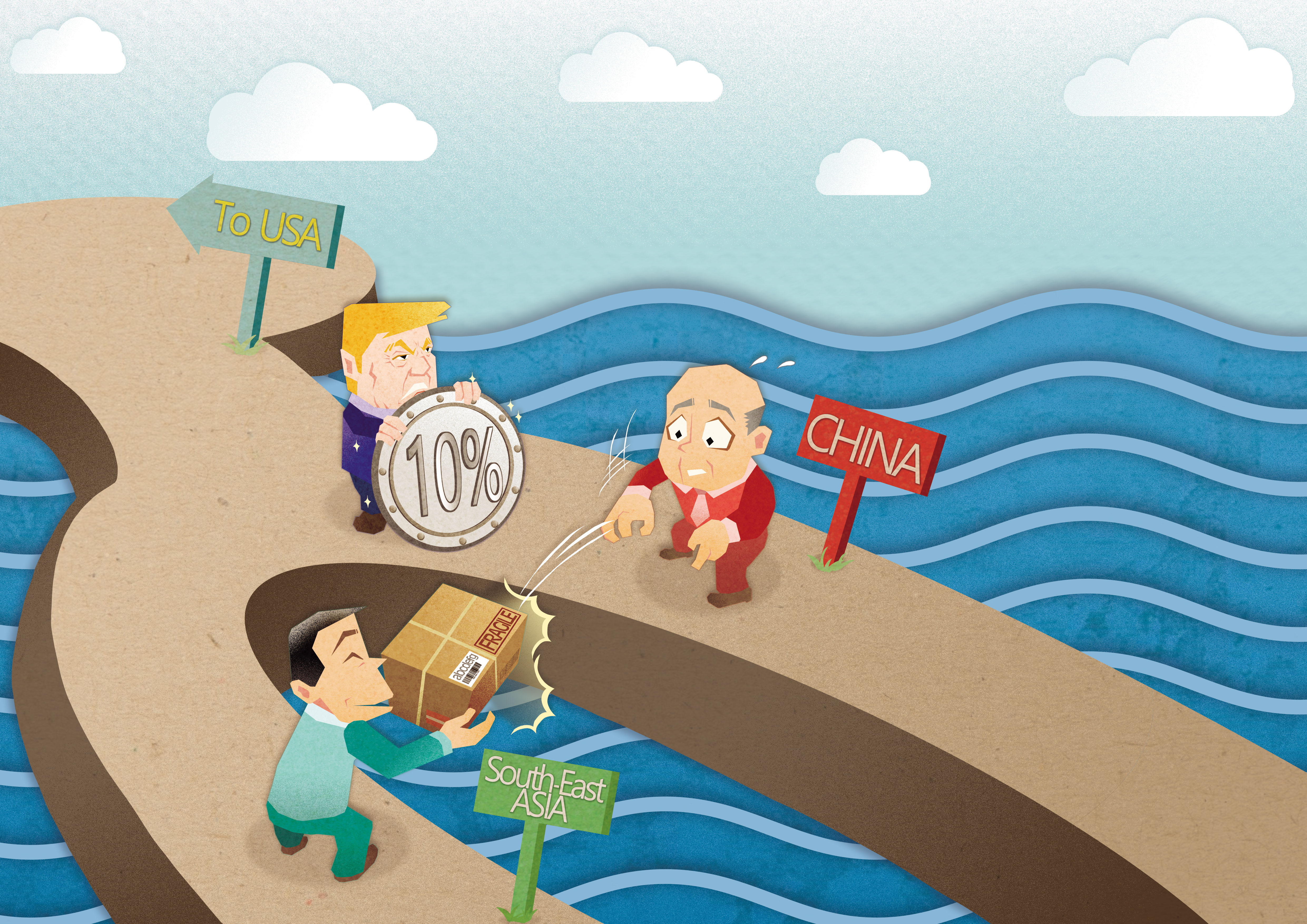 美中貿易戰愈演愈烈，台股震盪劇烈，轉單受惠族群成為貿易戰下的資金避風港。