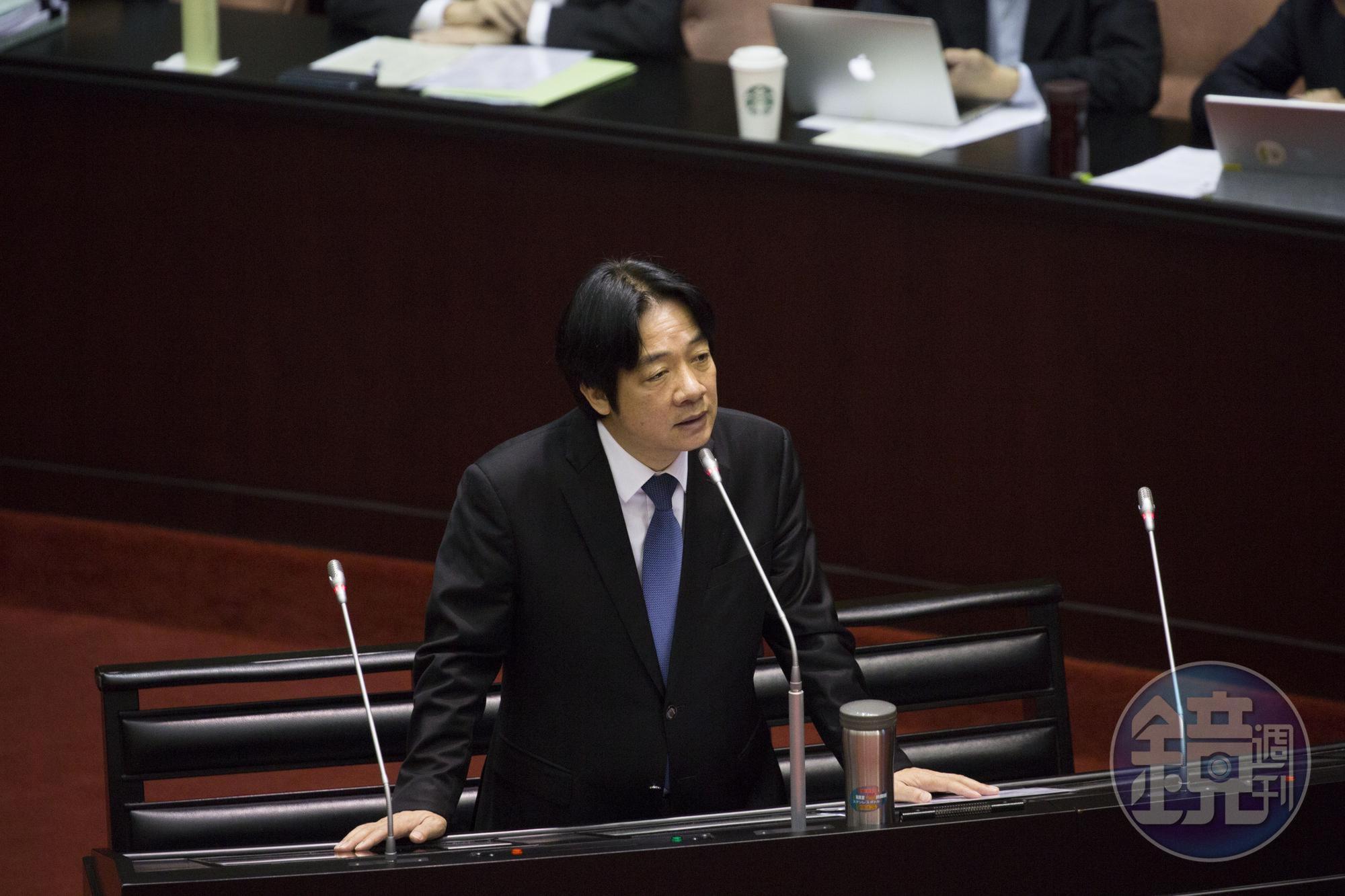 行政院長賴清德表示將針對台鐵營運全面體檢。