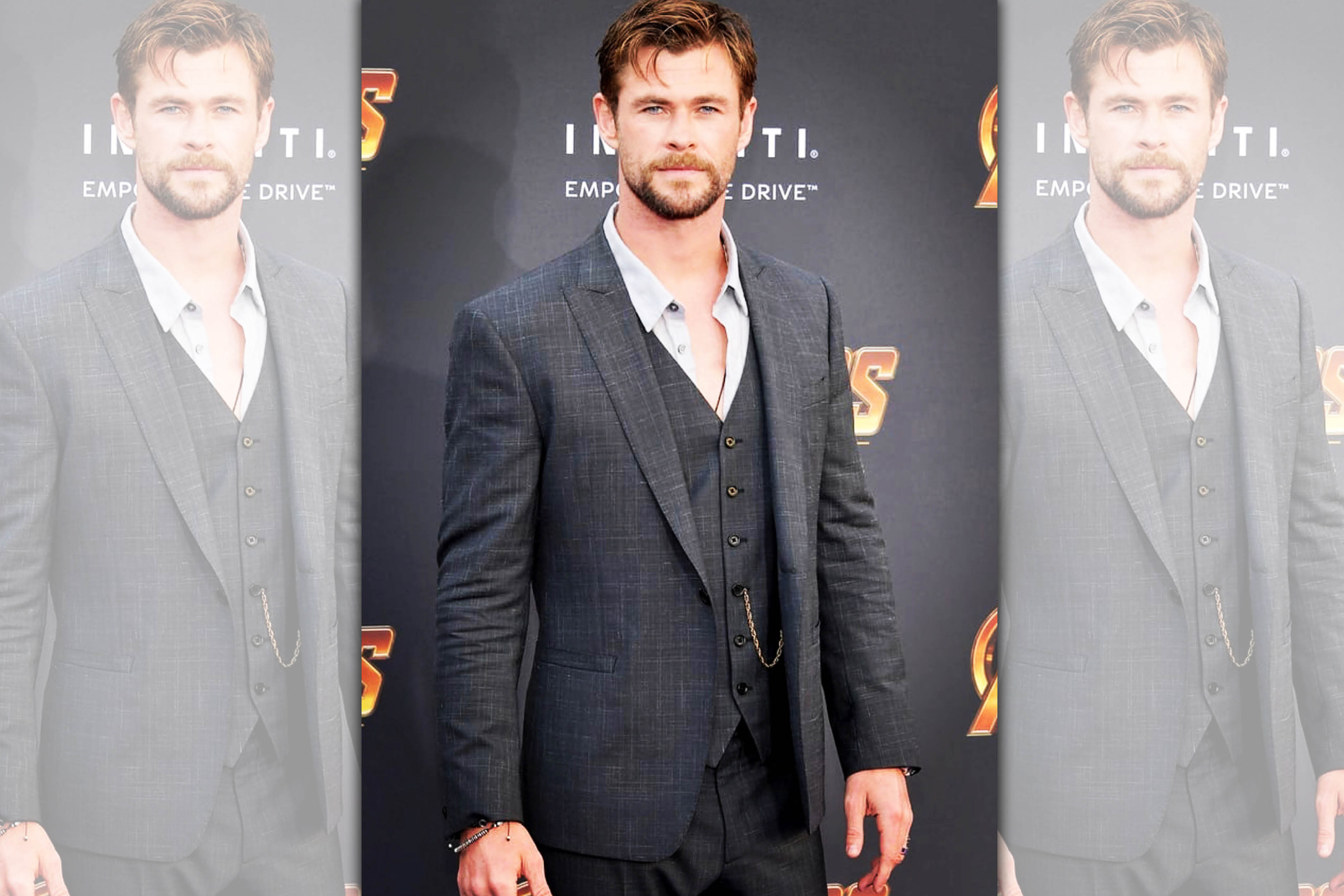 主演《雷神索爾》的克里斯漢斯沃，私底下相當有親和力。（翻攝自克里斯漢斯沃IG）