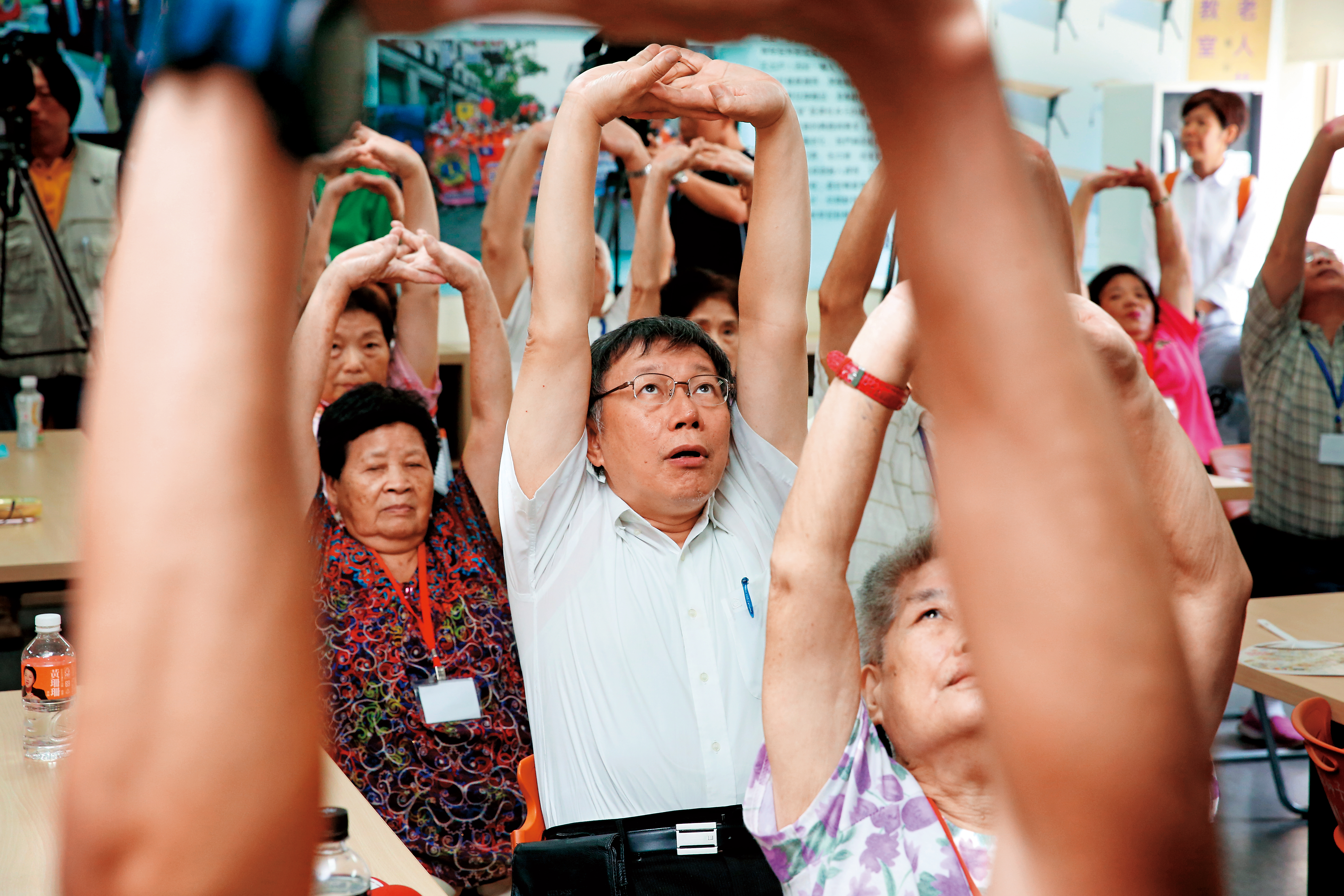 台北市長柯文哲當選呼聲最高，在台北市可說穩操勝券。