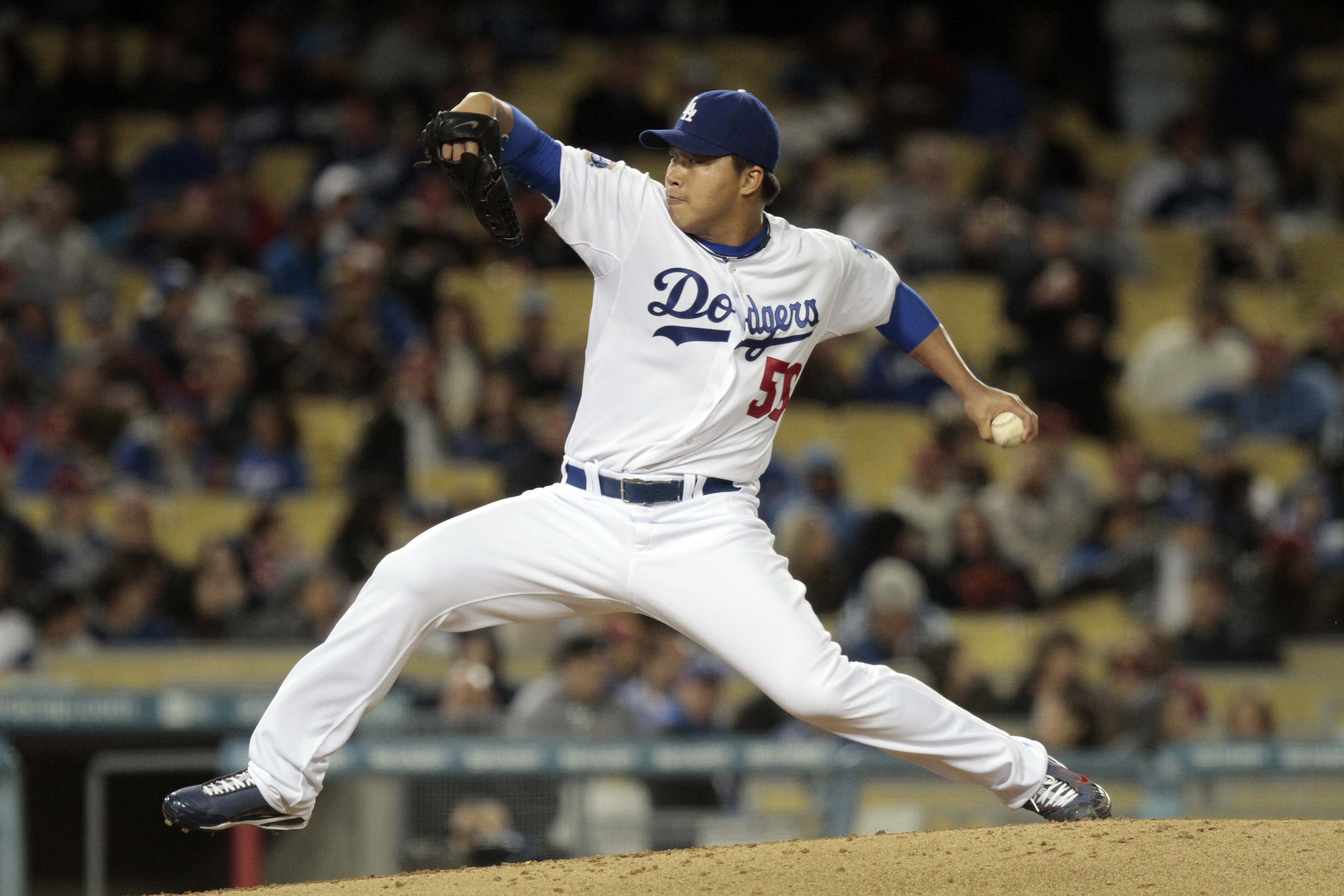 郭泓志不僅敲出台灣人在MLB首支全壘打，更寫下道奇隊至今難以突破的鬼神紀錄。（東方IC）