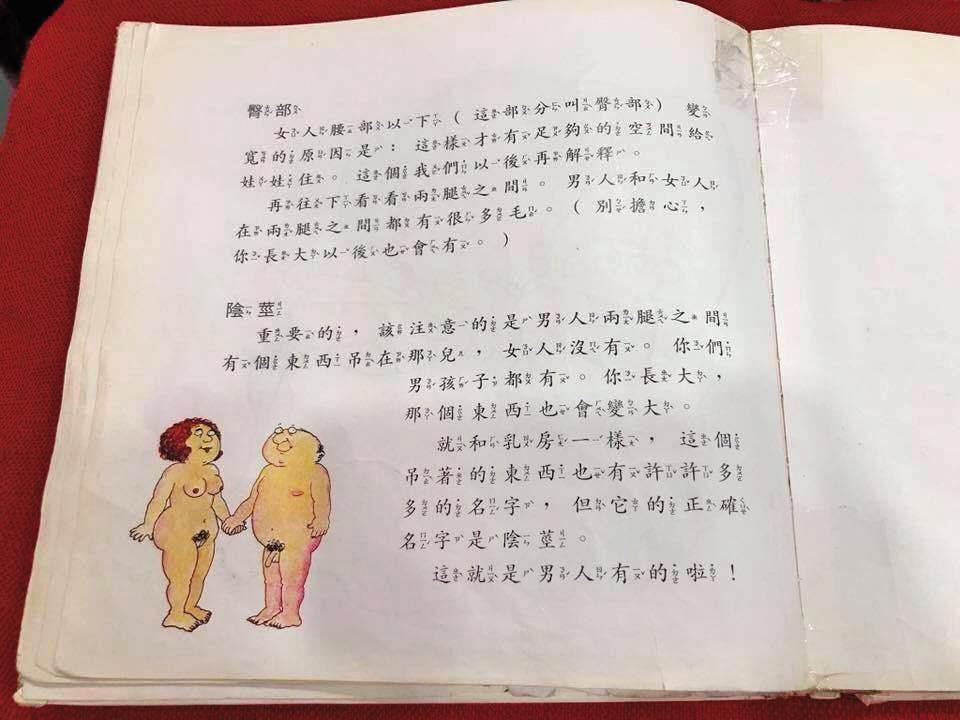 《我從哪裡來？》描述性的文字非常直接，還會配上插畫說明。（讀者提供）