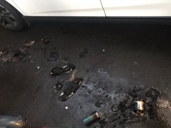 北投一名老翁持松香水自焚，警方還在釐清原因。（翻攝畫面）