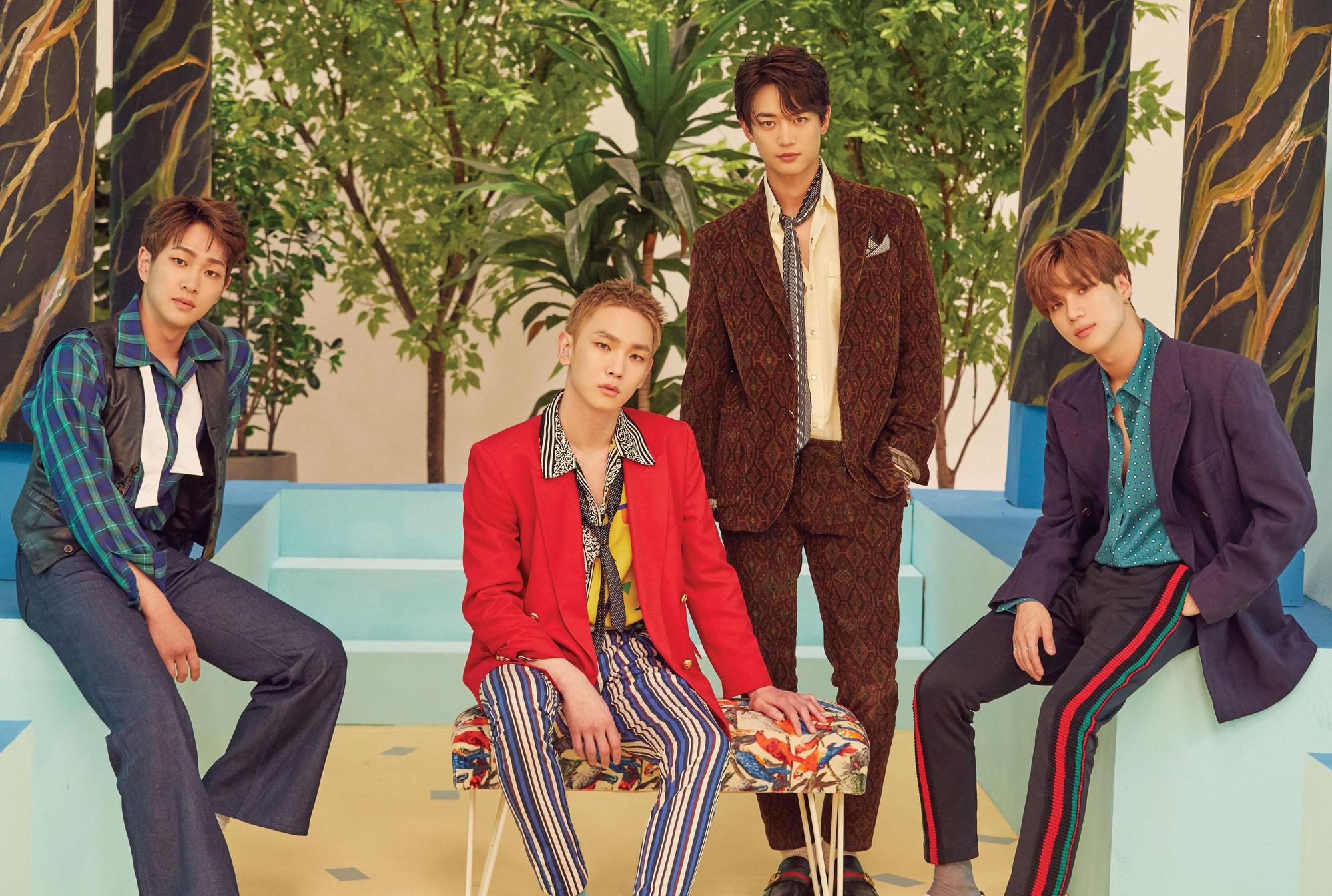 SHINee經歷團員離世，新專輯帶來溫暖跟關懷、卻也有不捨的情感。（avex taiwan提供）
